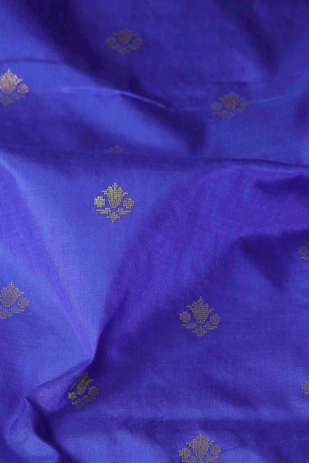 Blue Banarasi Katan Silk Saree