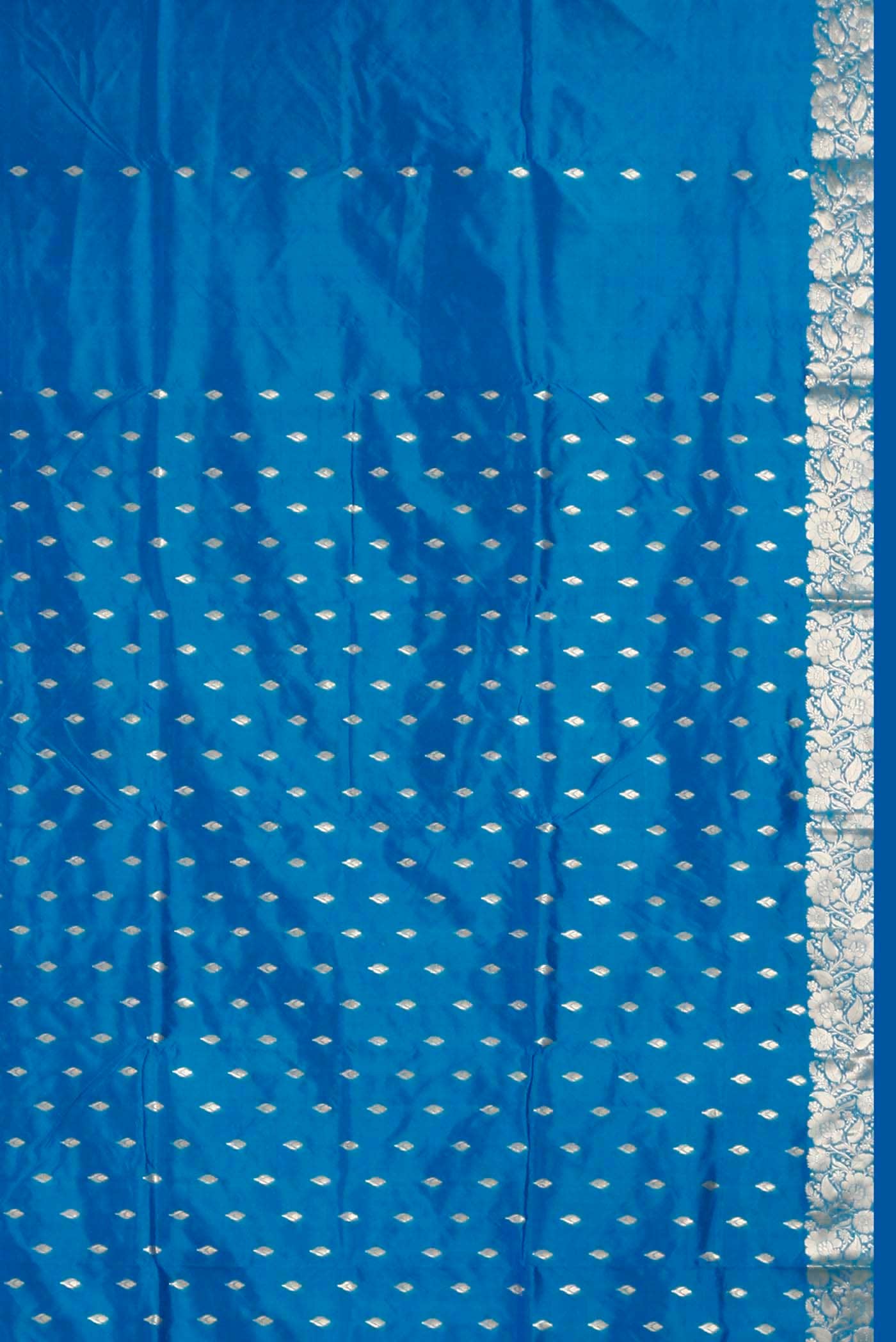 Blue Banarasi Katan Silk Saree