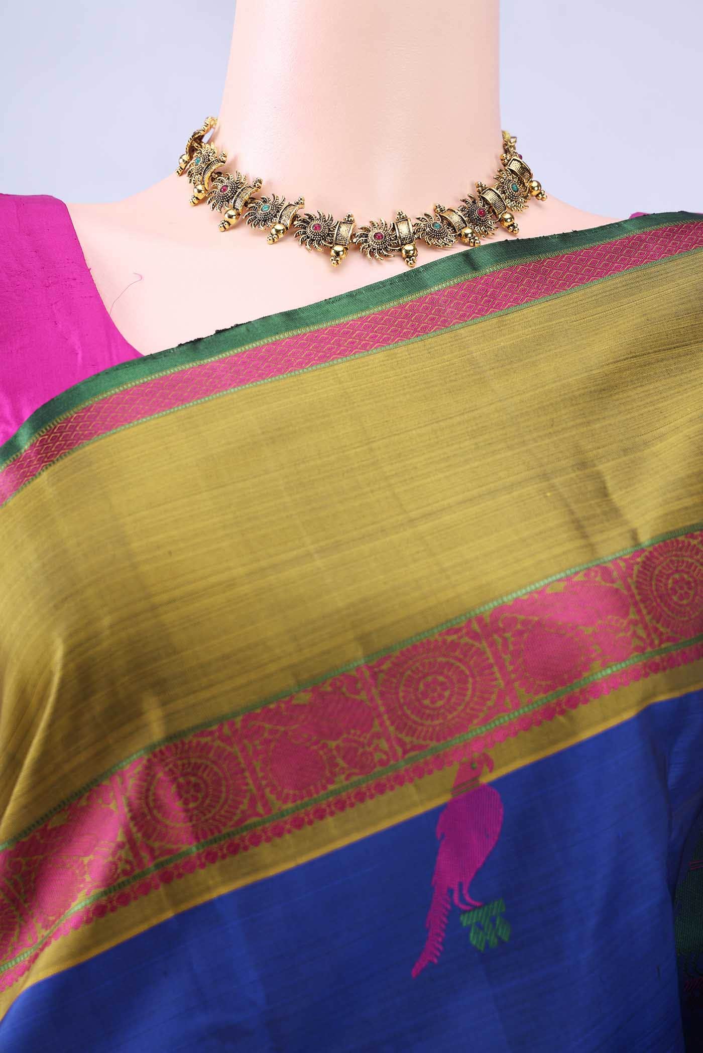 Royal Blue Kanchipuram Silk Saree