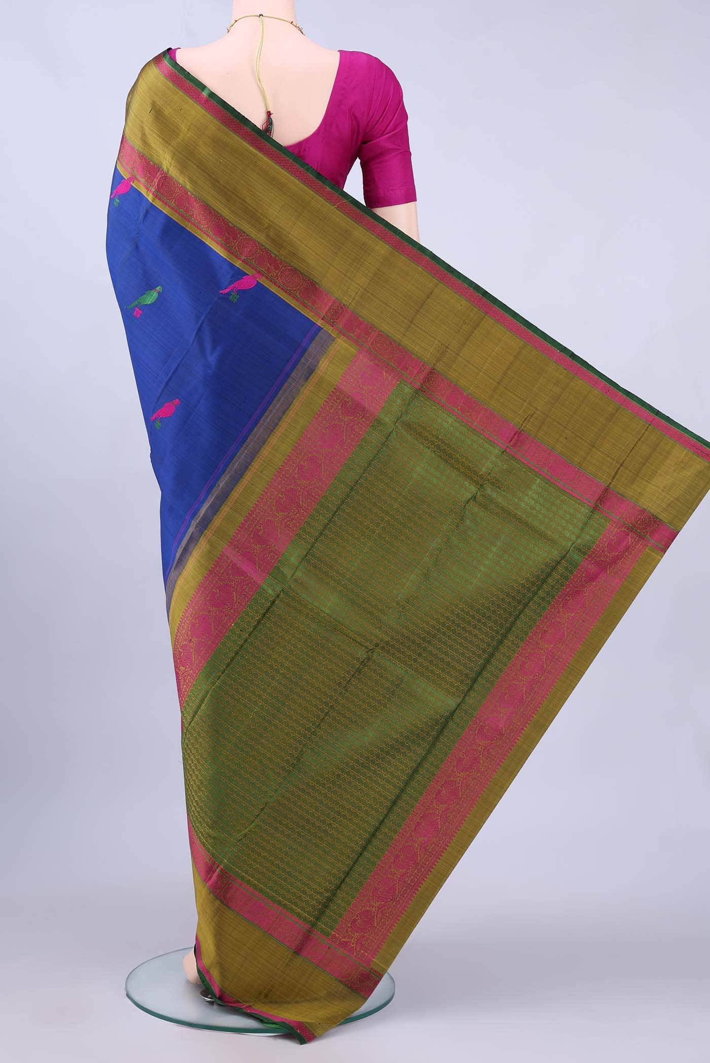 Royal Blue Kanchipuram Silk Saree