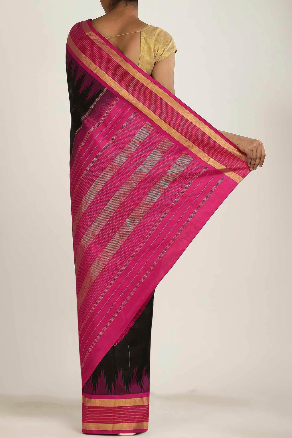 Black Kanchipuram Silk Saree