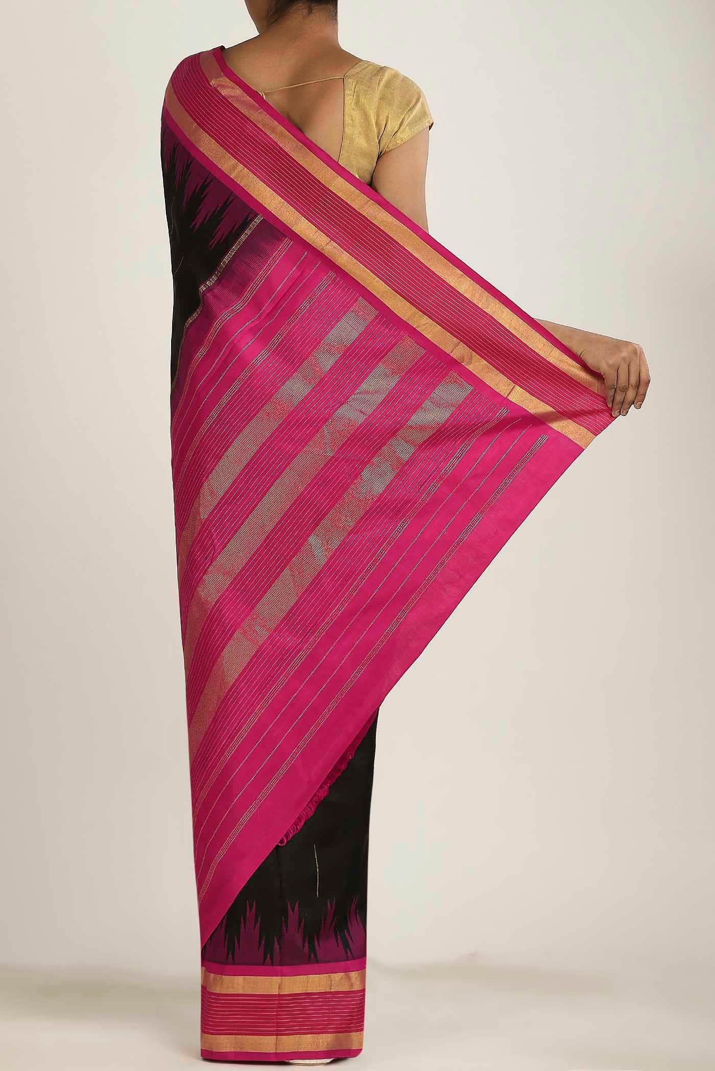 Black Kanchipuram Silk Saree