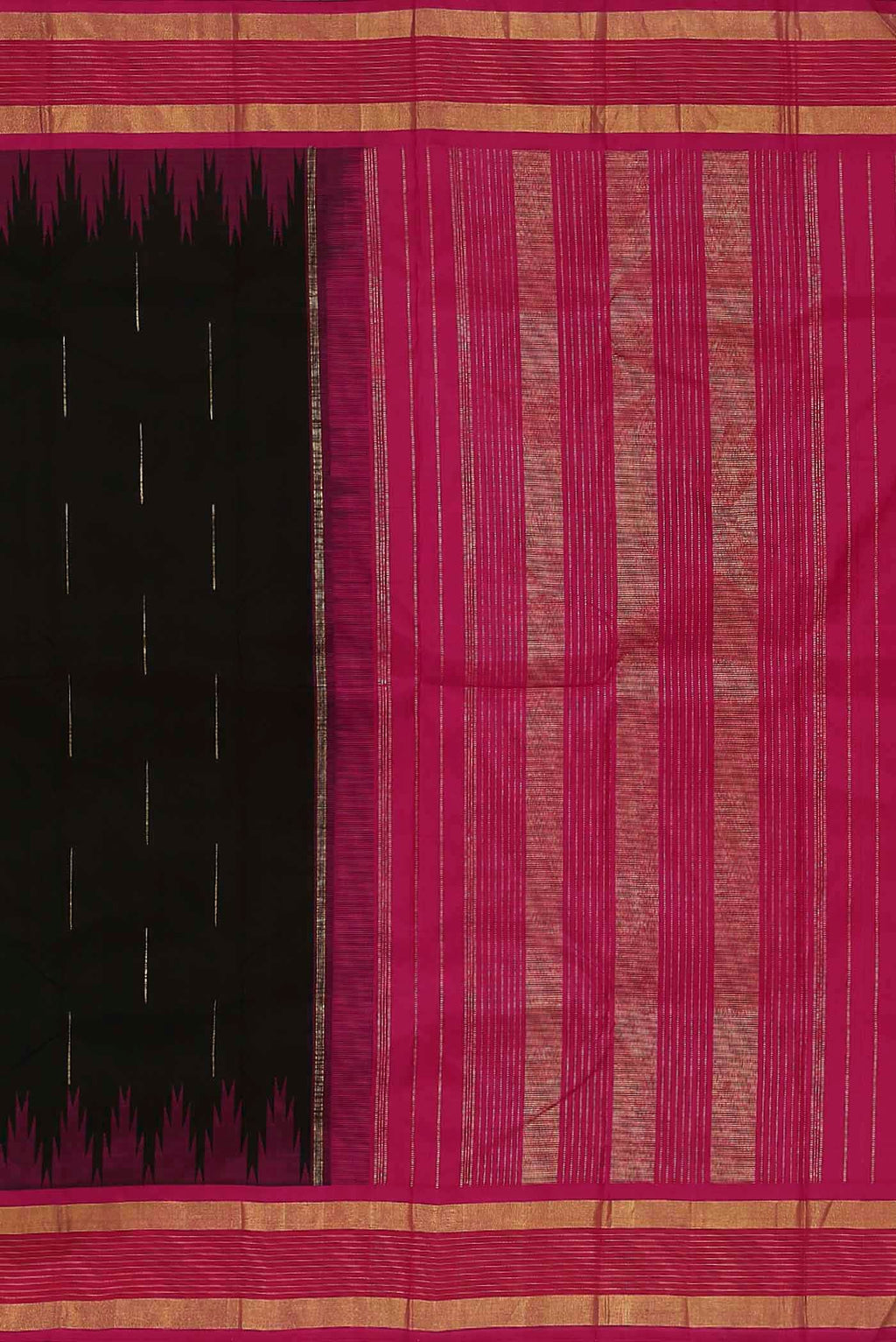 Black Kanchipuram Silk Saree