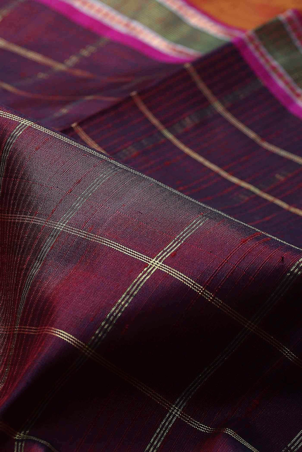 Maroon Kanchipuram Silk Saree