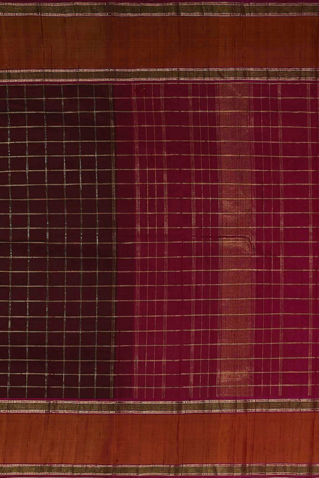 Maroon Kanchipuram Silk Saree