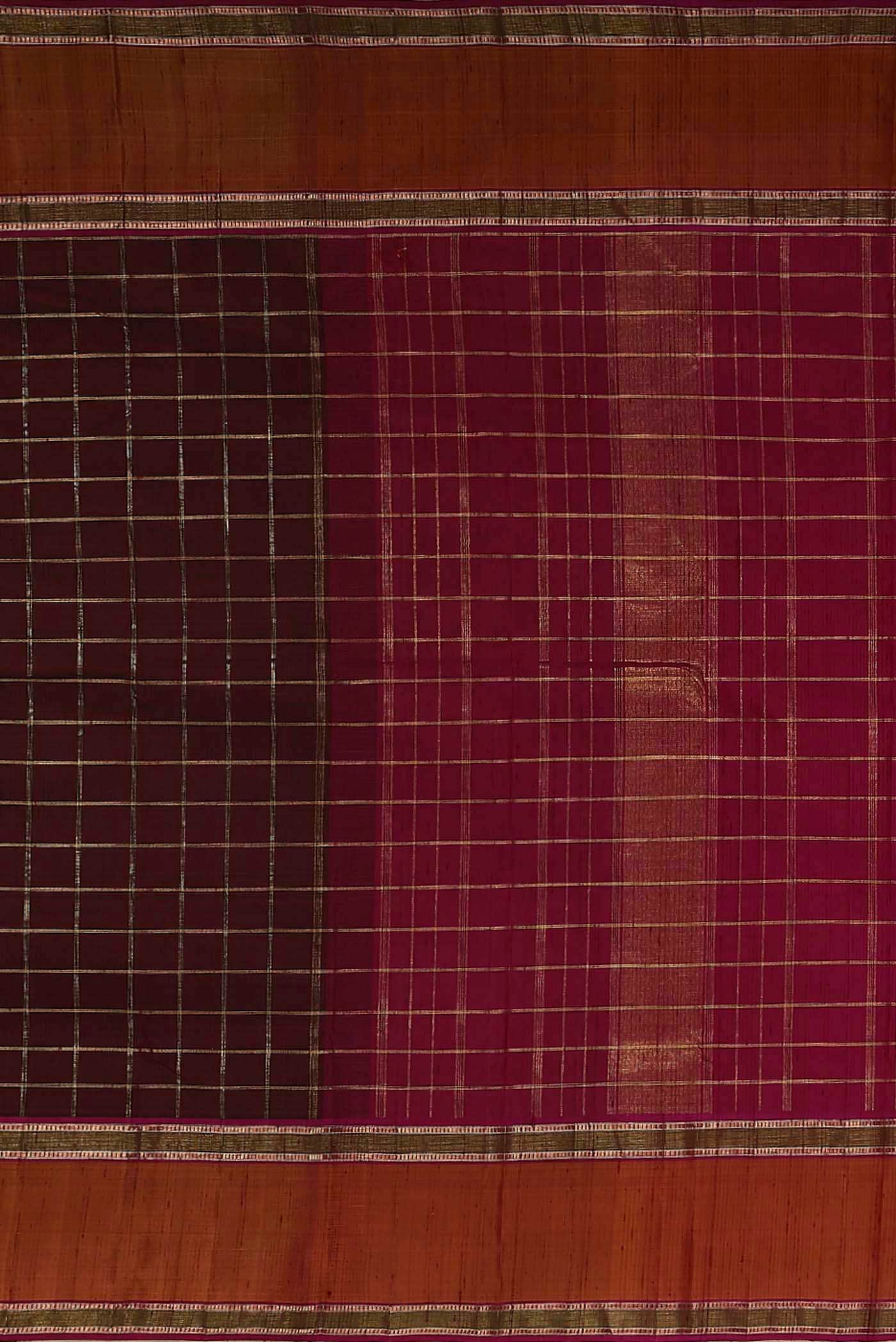 Maroon Kanchipuram Silk Saree
