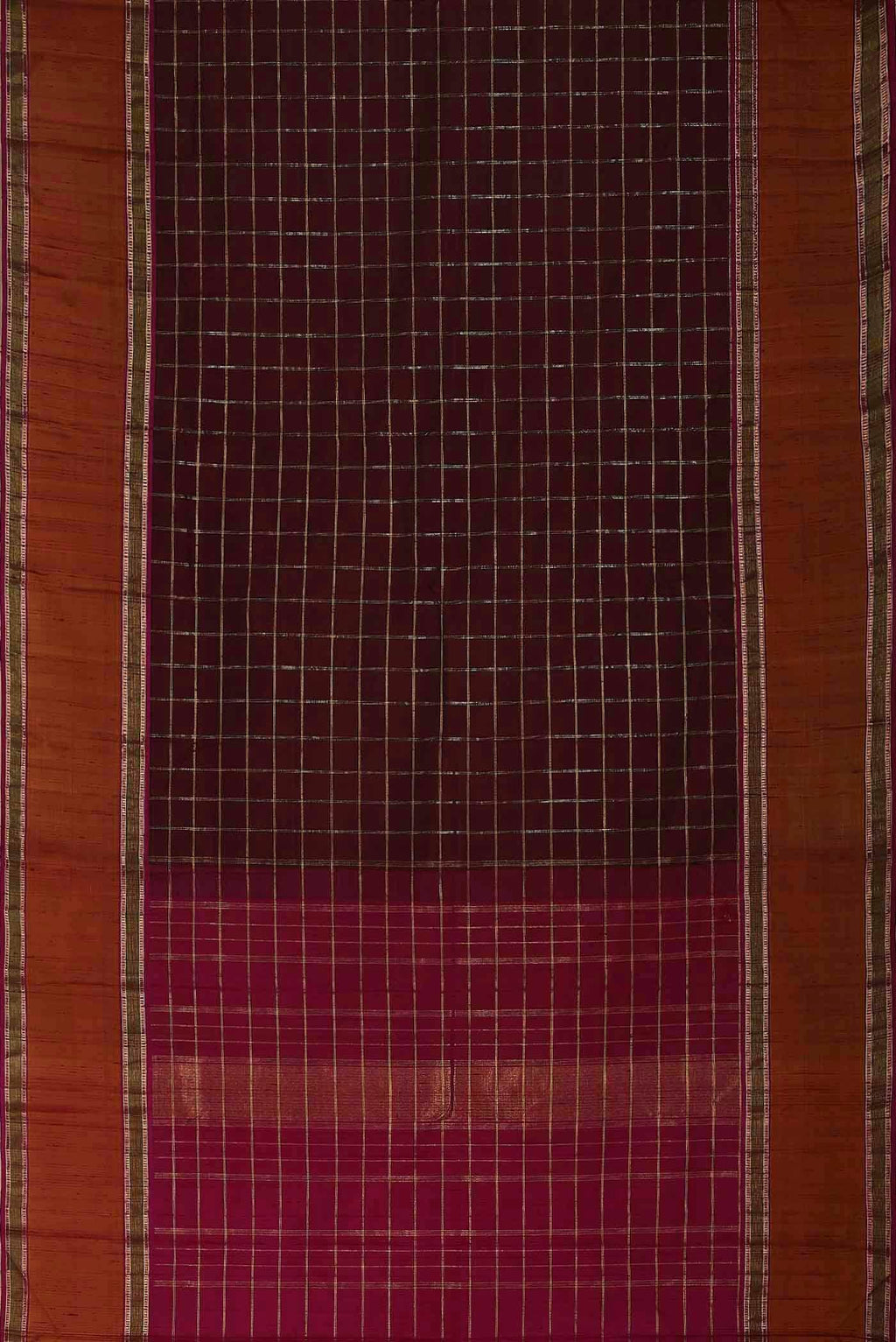Maroon Kanchipuram Silk Saree
