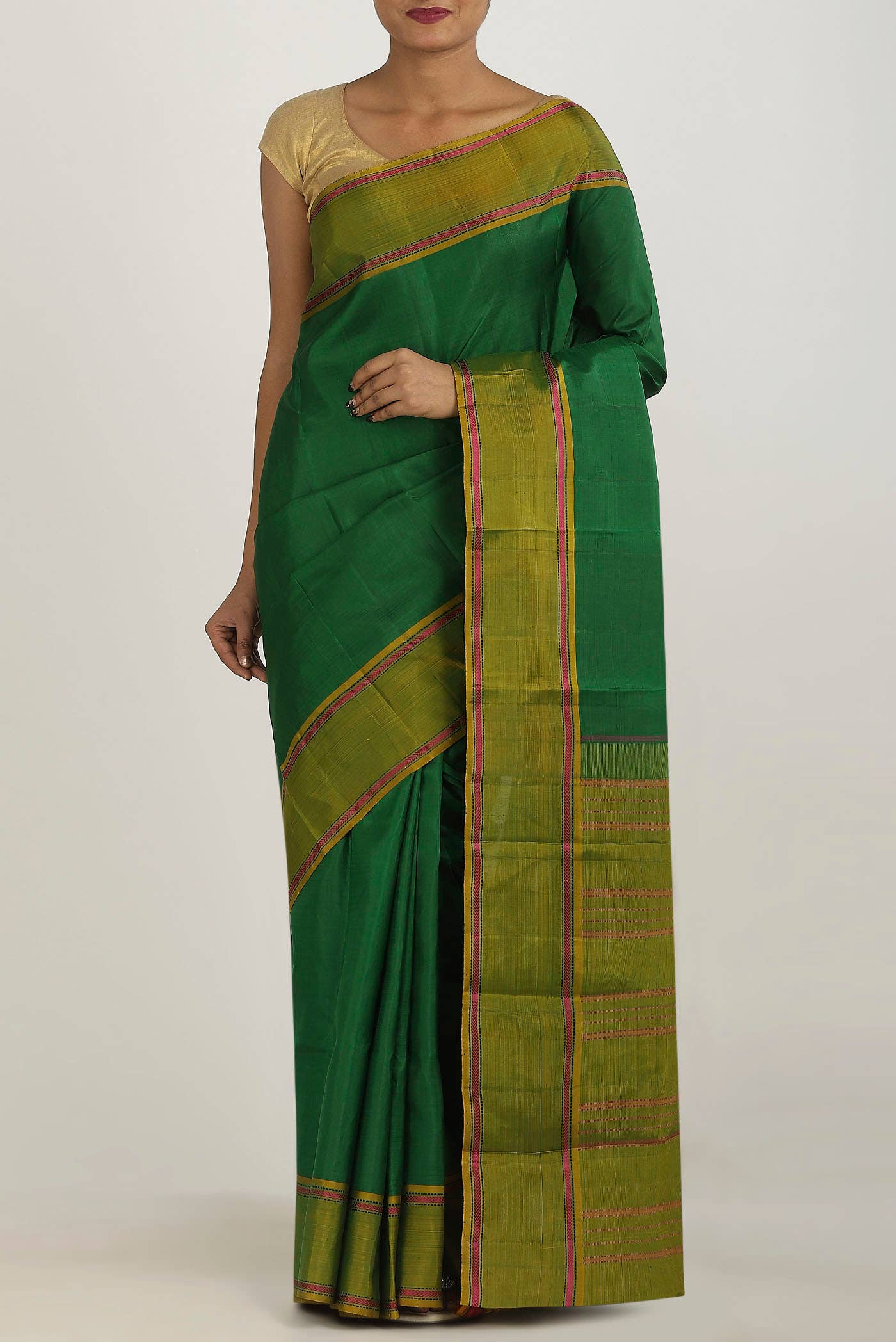 Green Kanchipuram Silk Saree