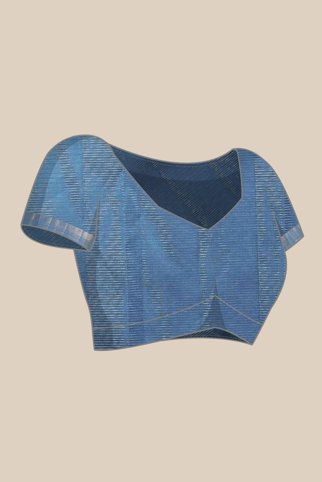 Blue Kanchipuram Silk Saree