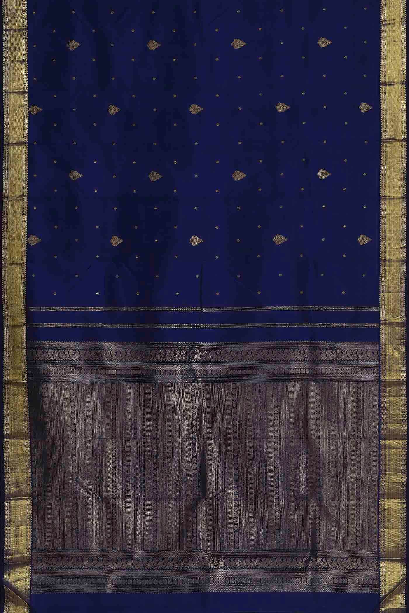 Blue Bangalore Silk Saree