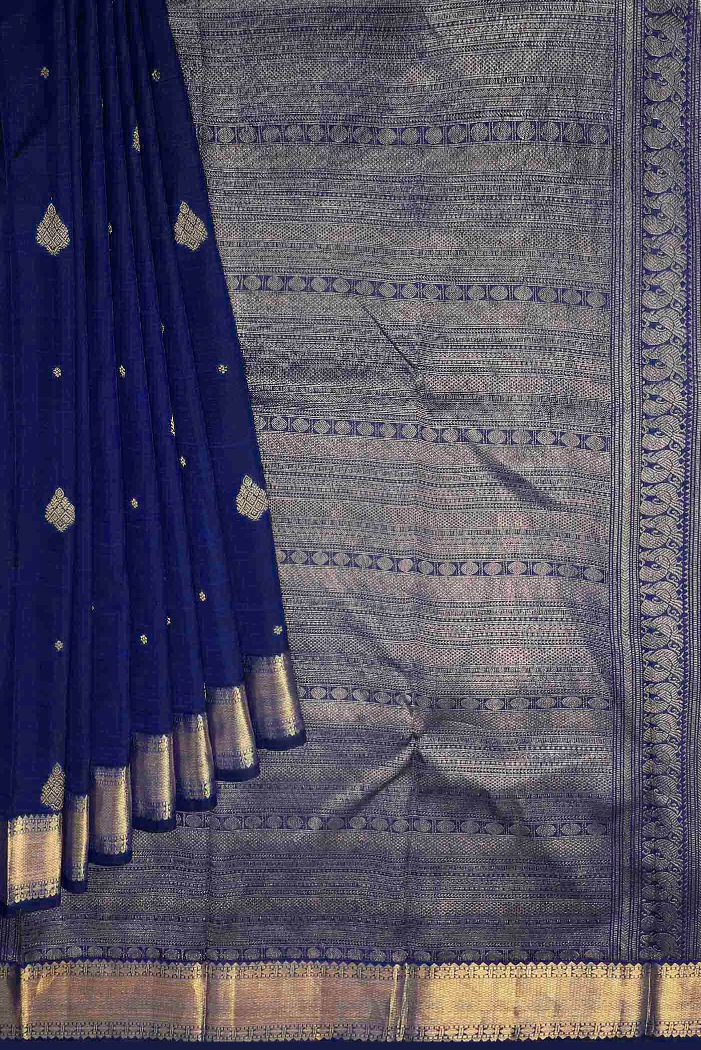 Blue Bangalore Silk Saree