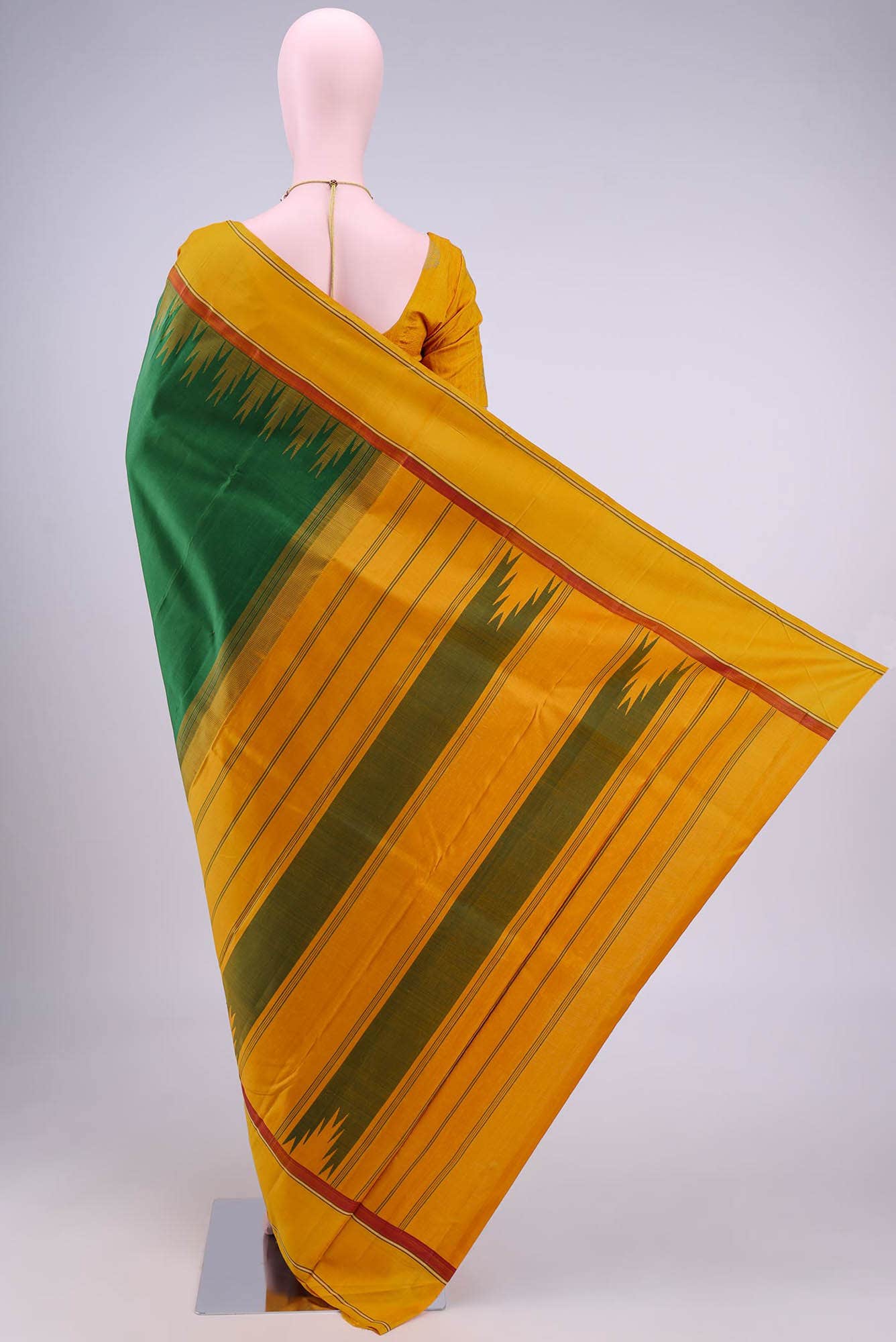 Green Dual Tone Kanchipuram Saree