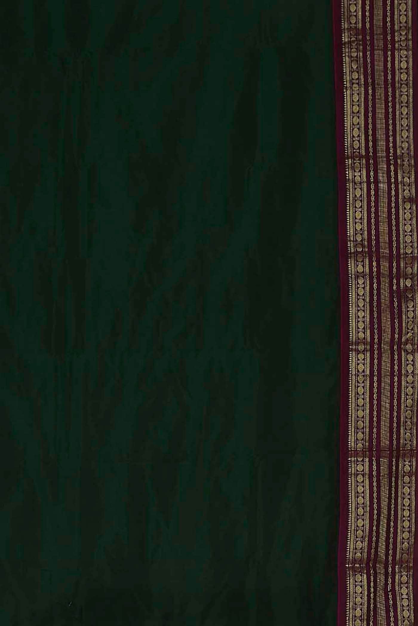 Green Bangalore Silk Saree