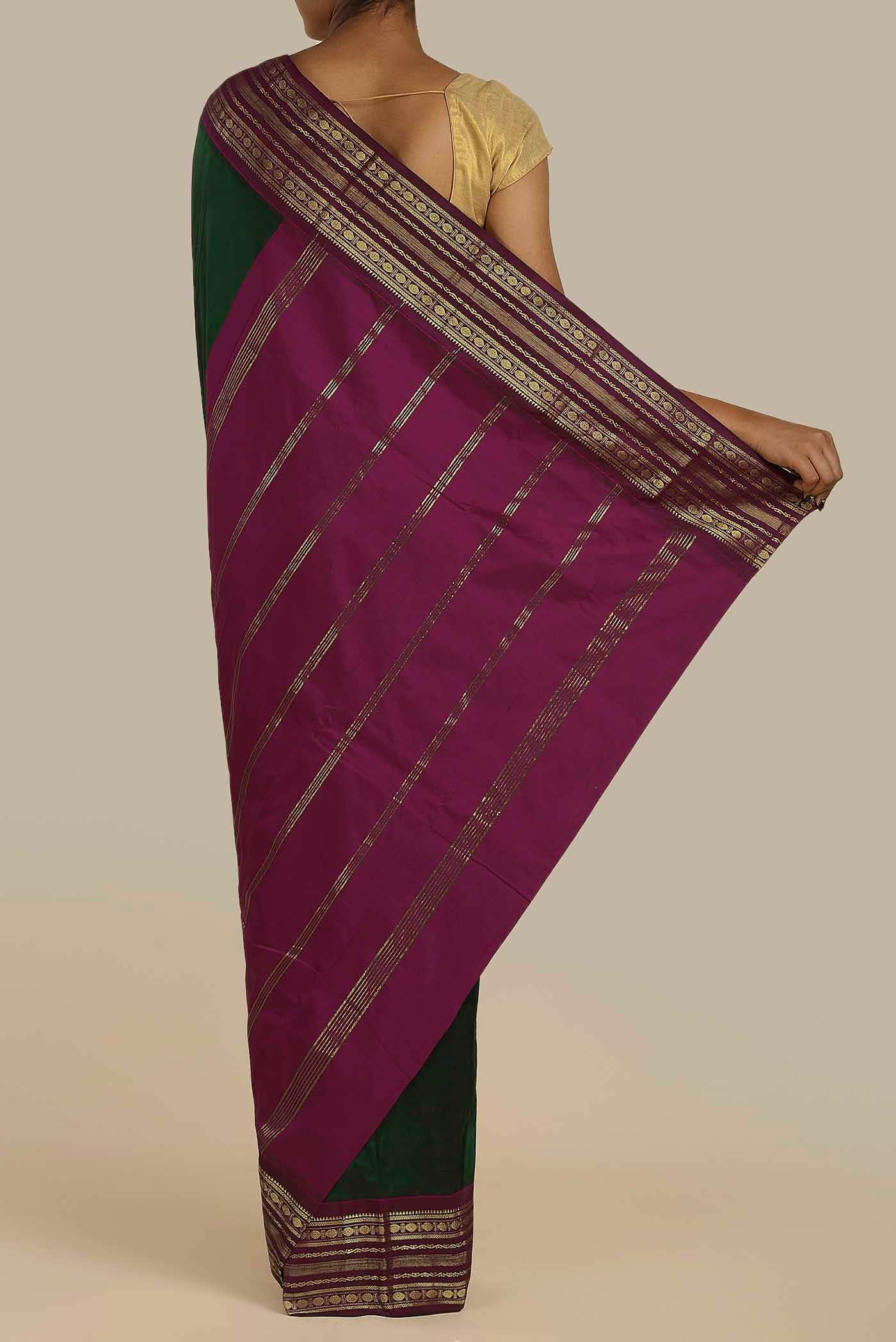 Green Bangalore Silk Saree