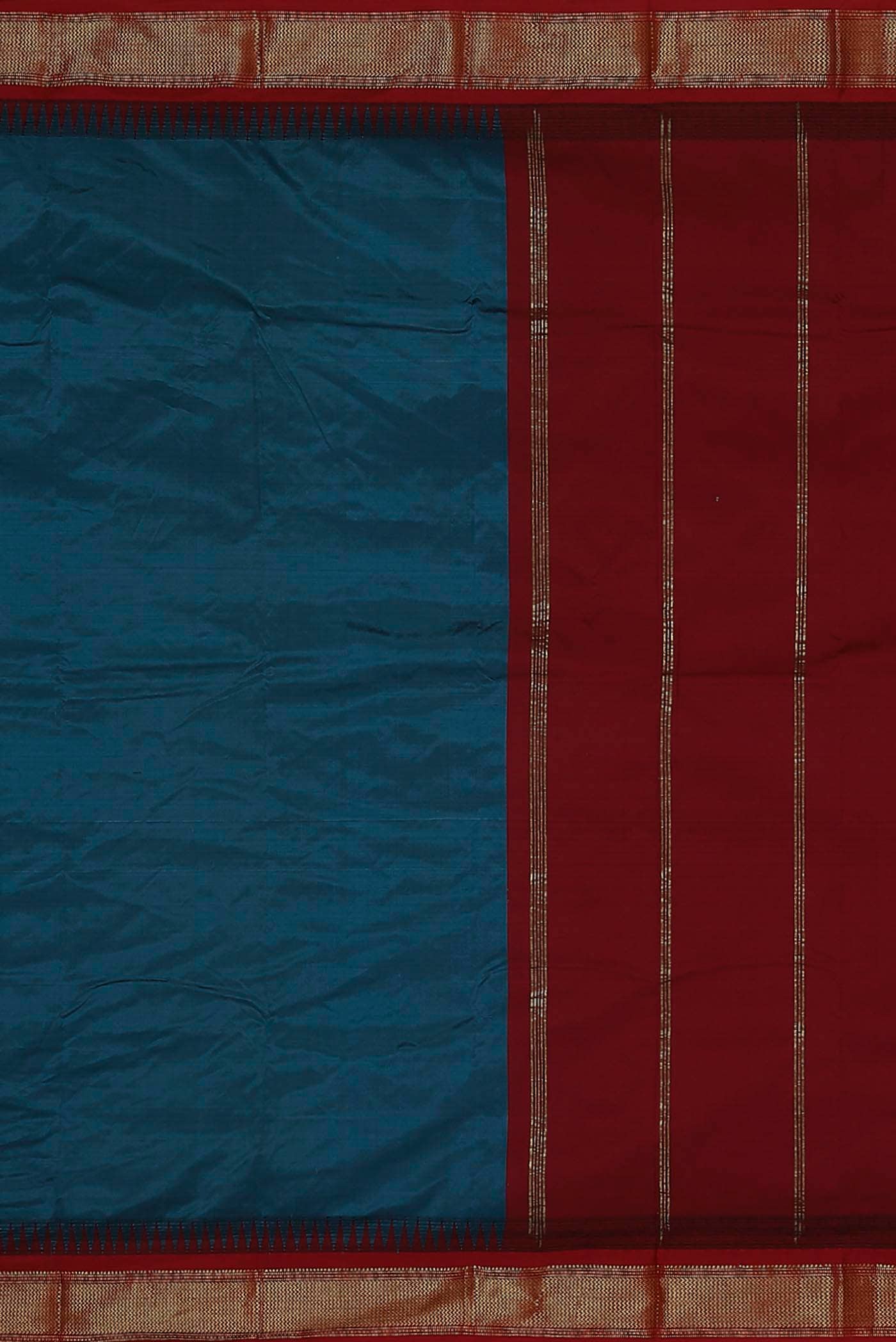 Blue Dual Tone Bangalore Silk Saree
