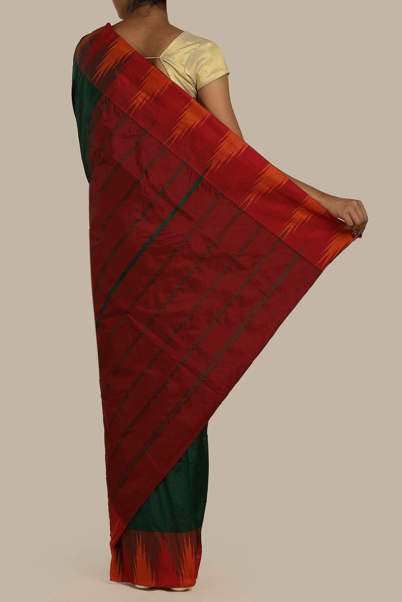 Green Bangalore Silk Saree
