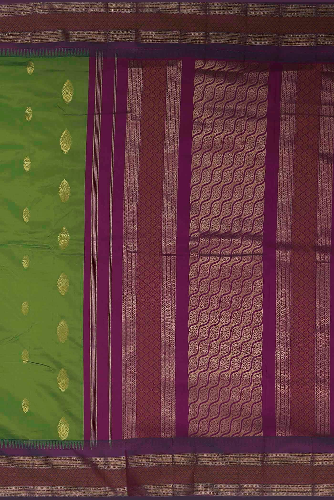 Green Blended Bangalore Silk Saree