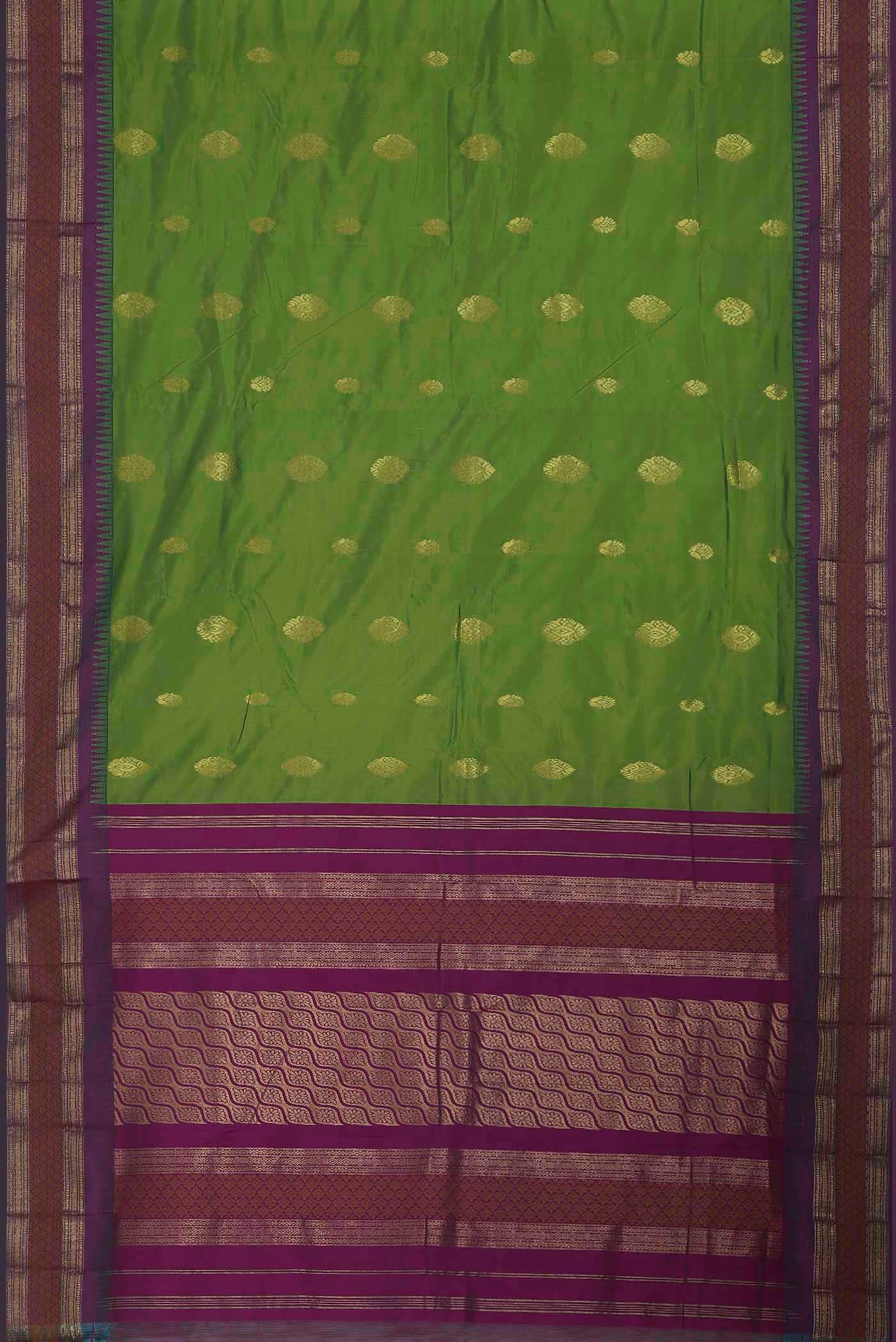 Green Blended Bangalore Silk Saree