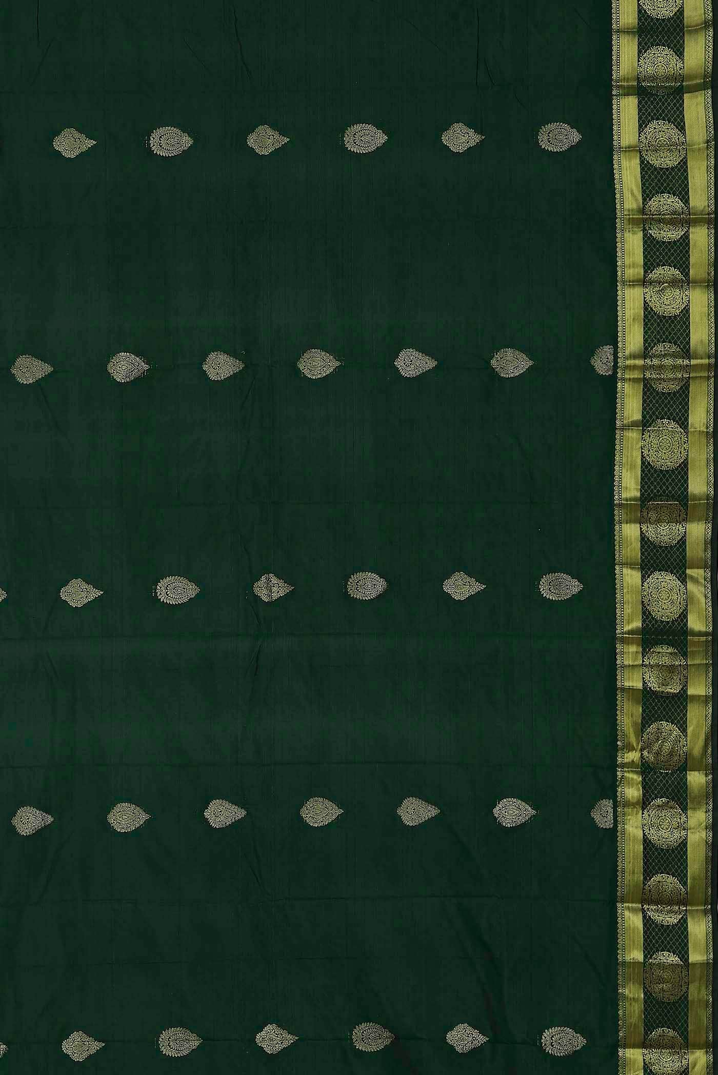 Green Bangalore Silk Saree