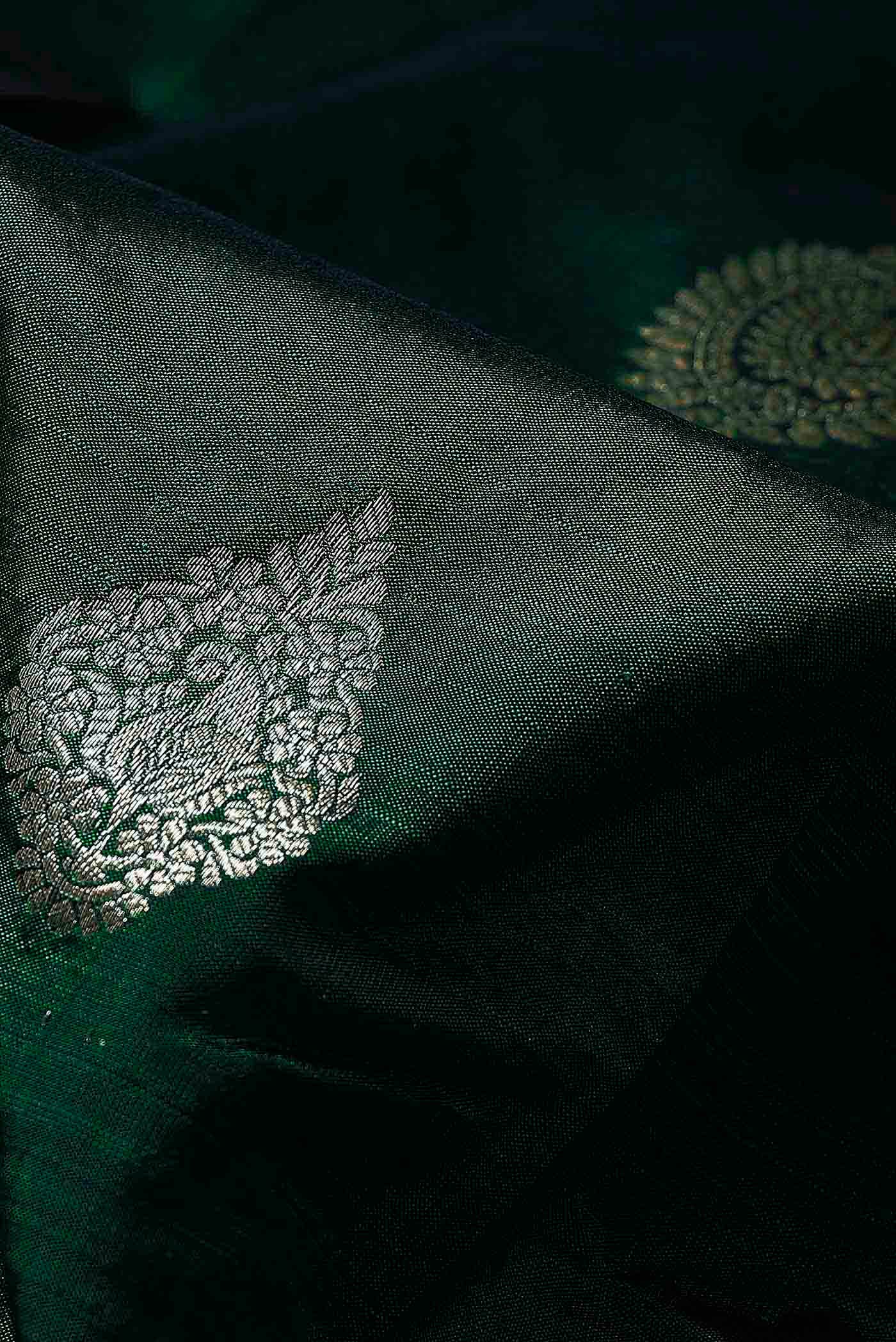 Green Bangalore Silk Saree