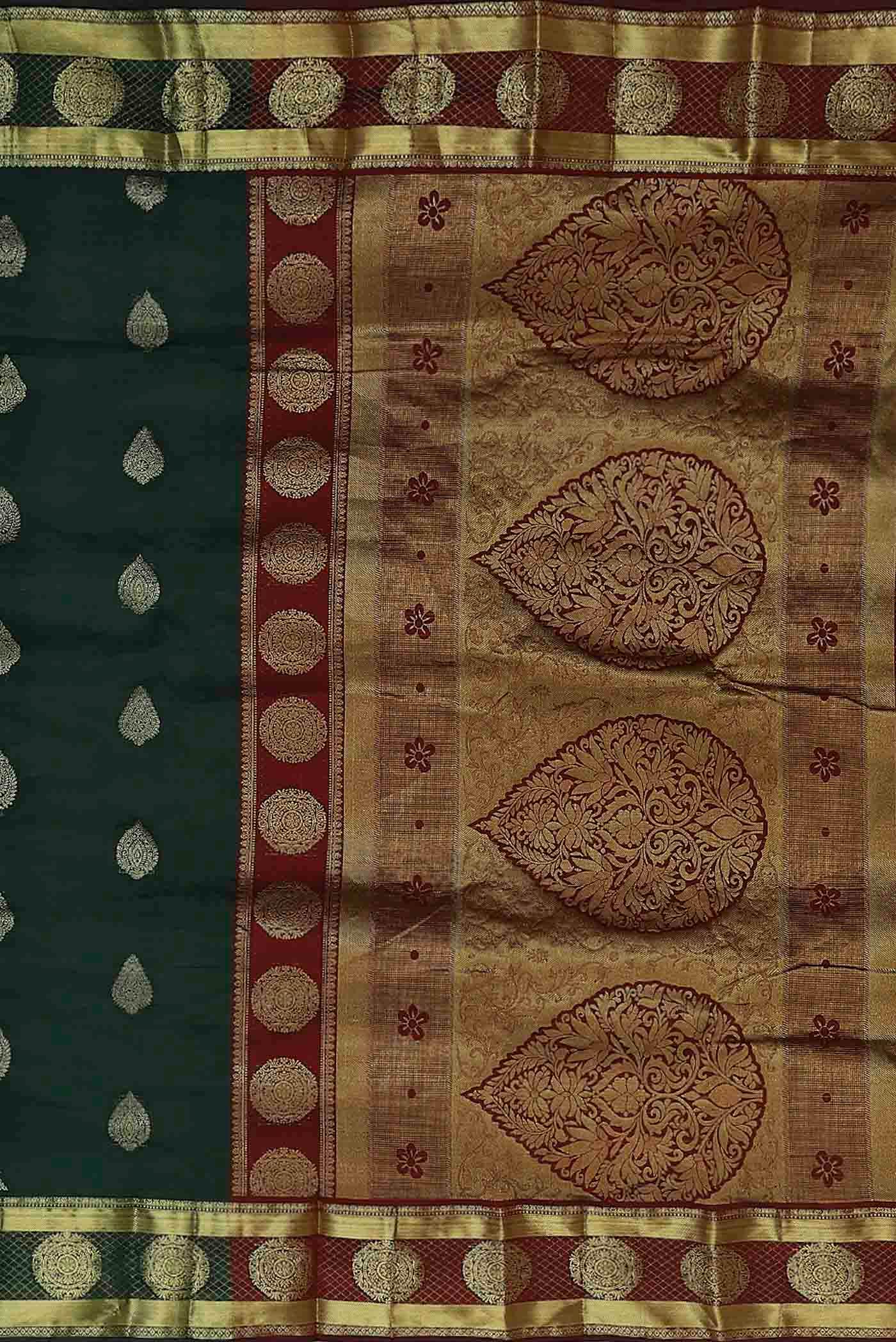 Green Bangalore Silk Saree