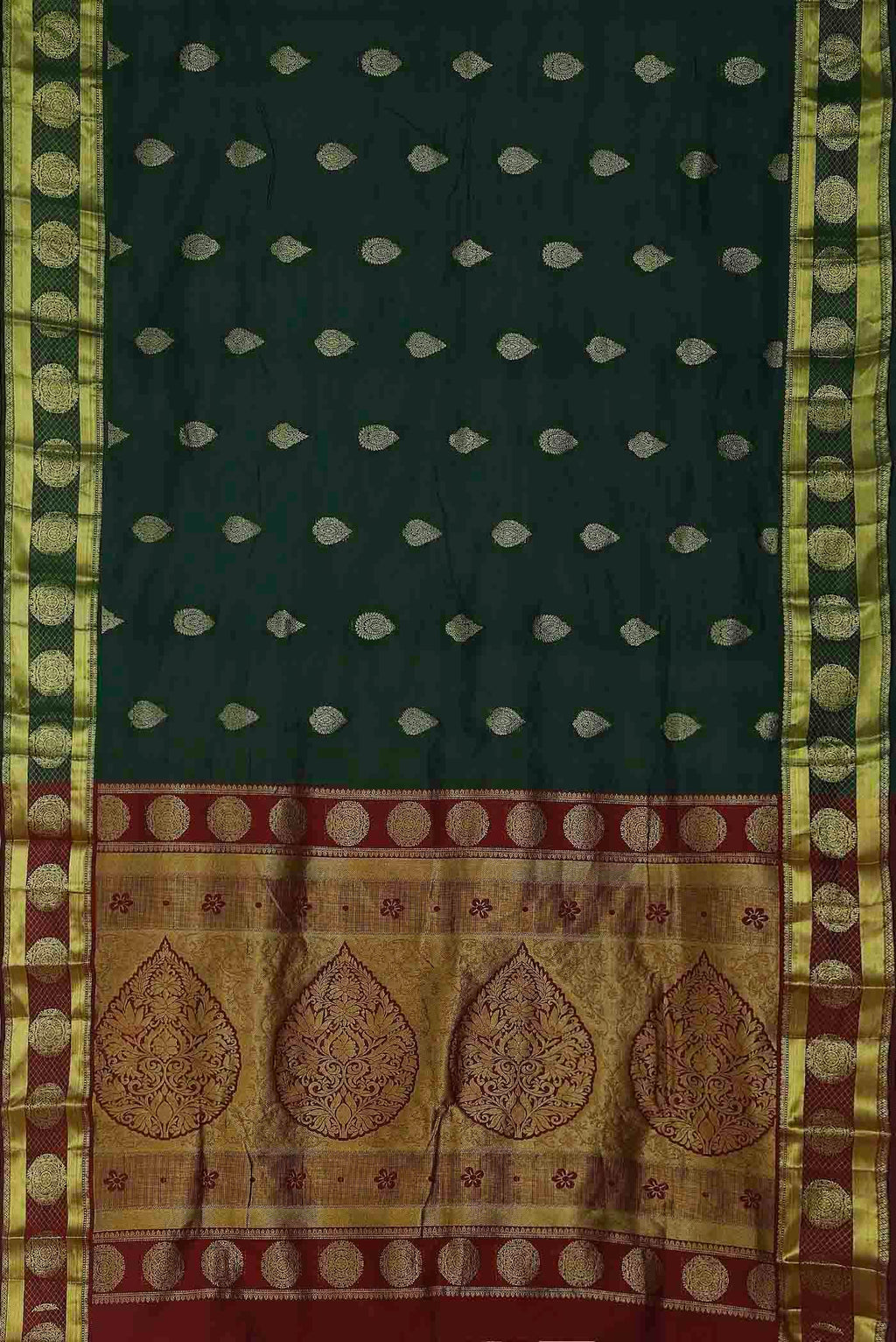 Green Bangalore Silk Saree