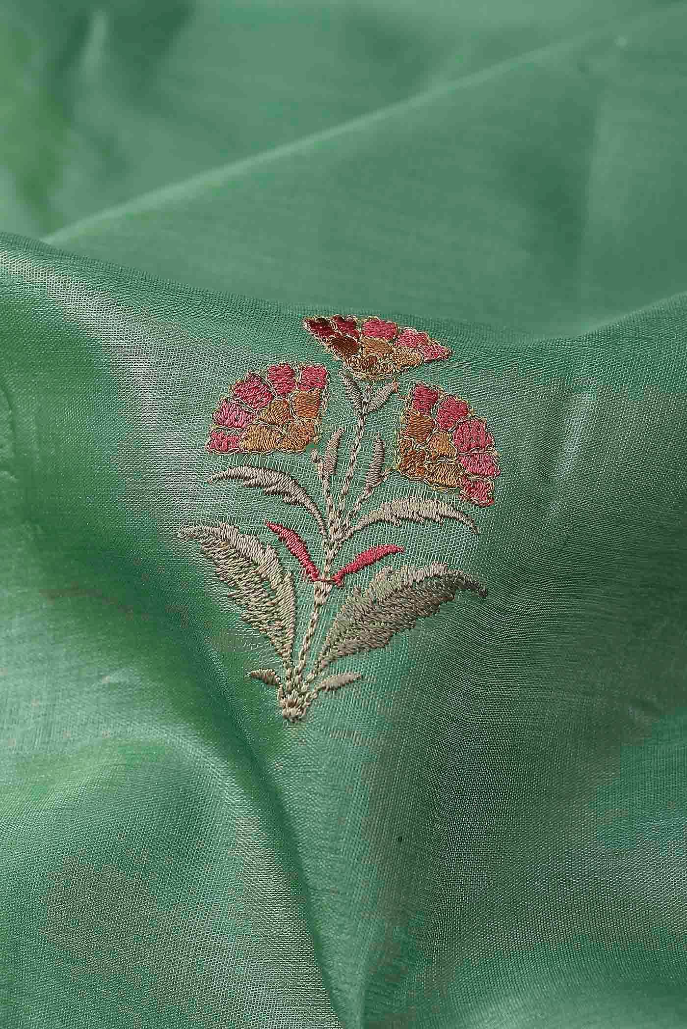 Green Banarasi Tussar Silk Saree