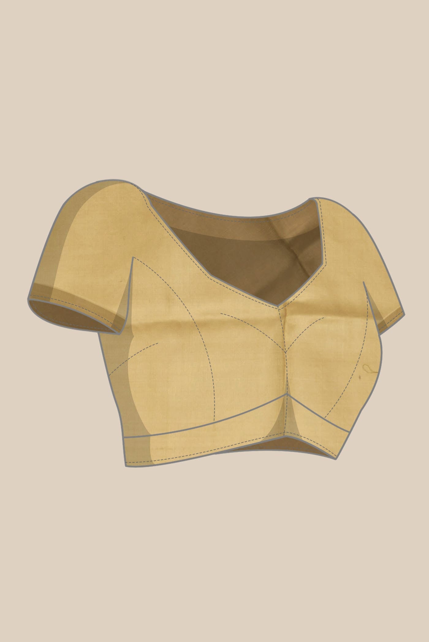 Dark Beige Uppada Silk Saree
