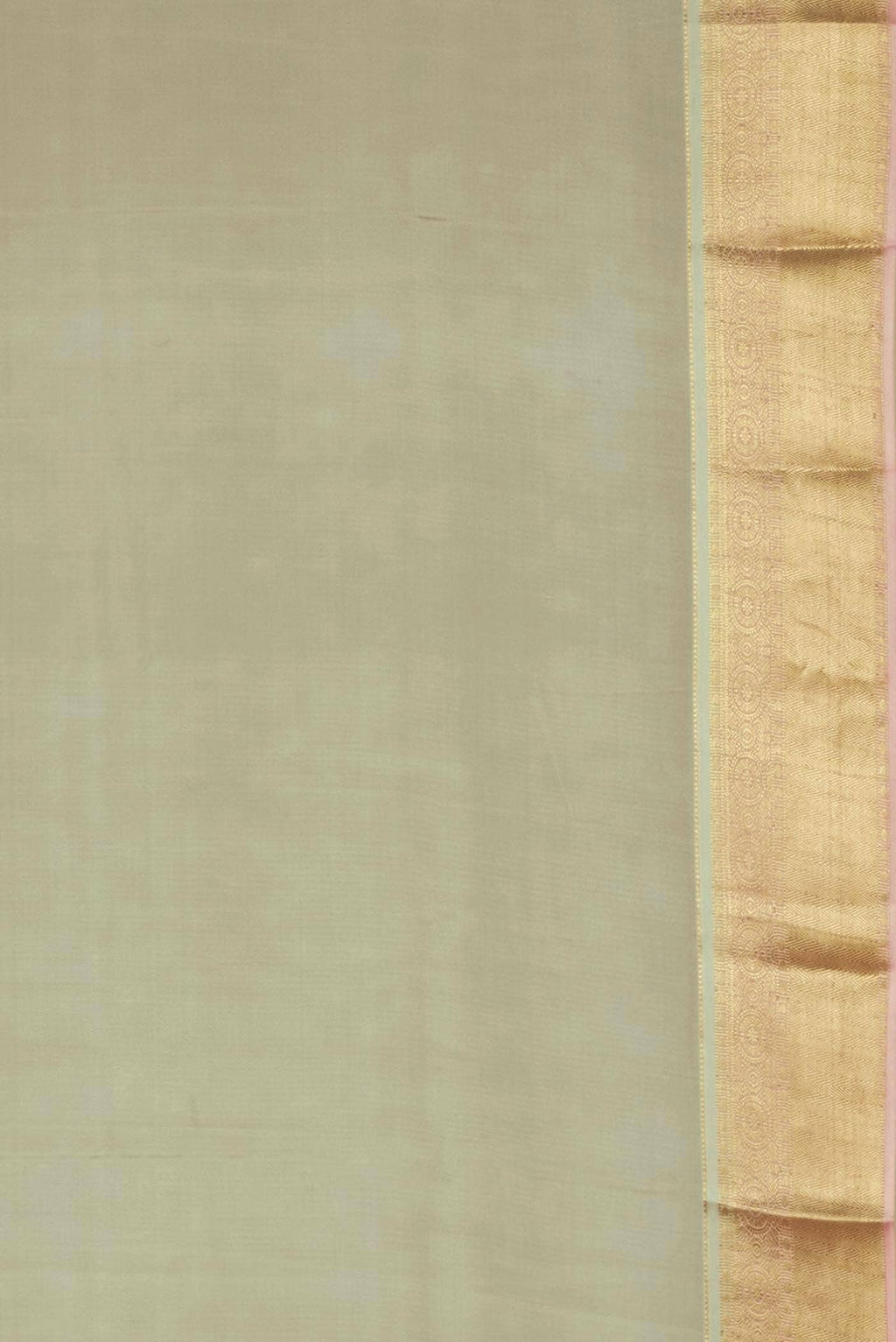 Beige Mysore Crepe Saree