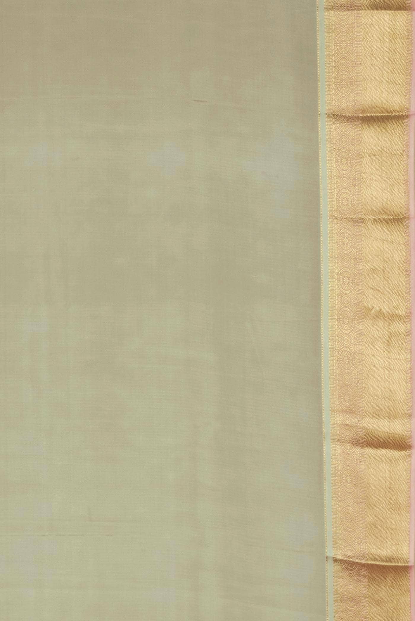 Beige Mysore Crepe Saree