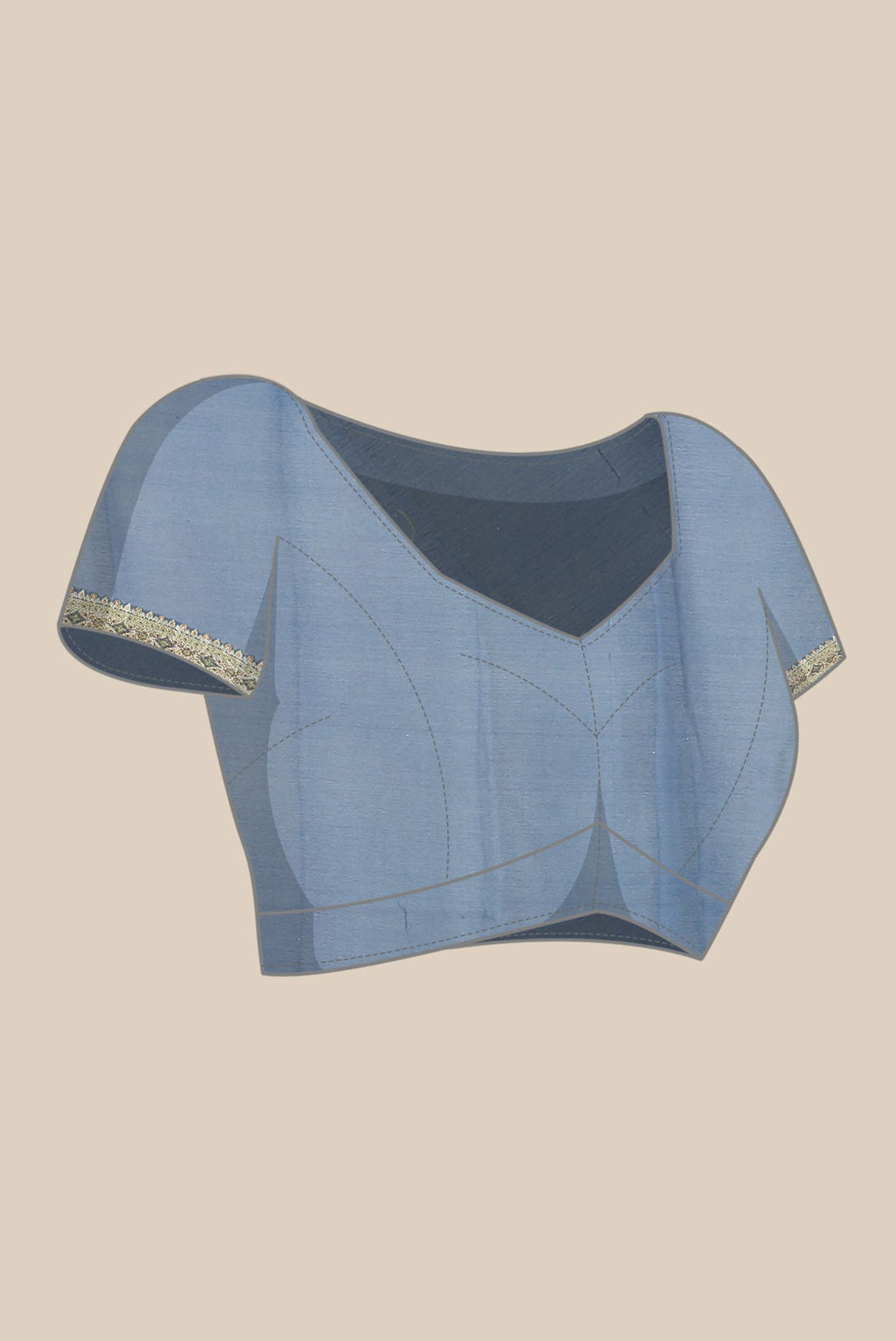 Blue Banarasi Georgette Saree