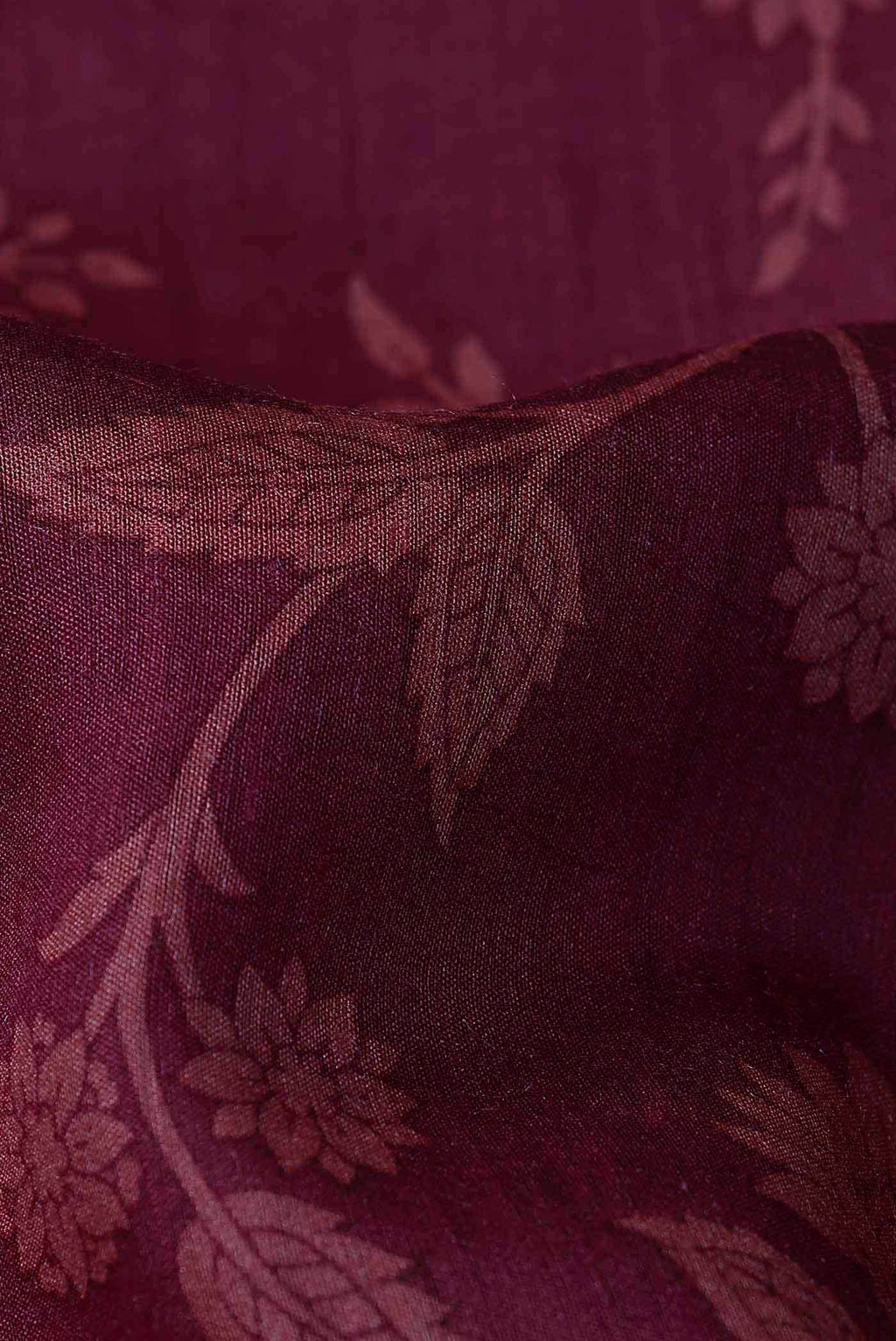 Maroon Bhagalpuri Tussar Silk Saree