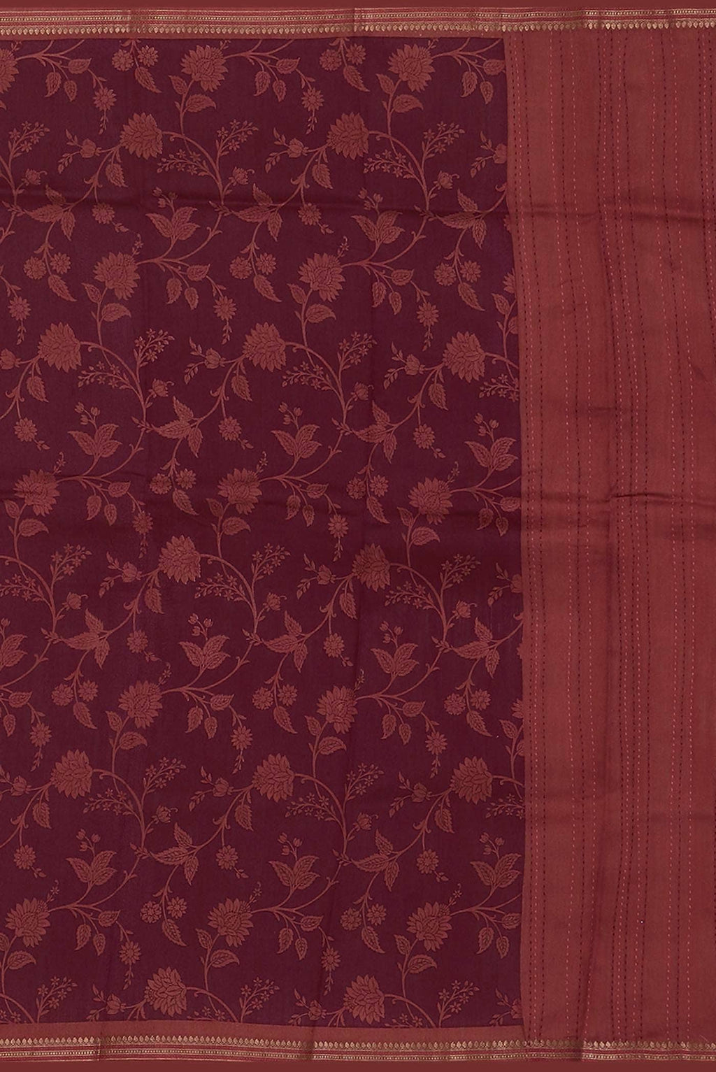 Maroon Bhagalpuri Tussar Silk Saree