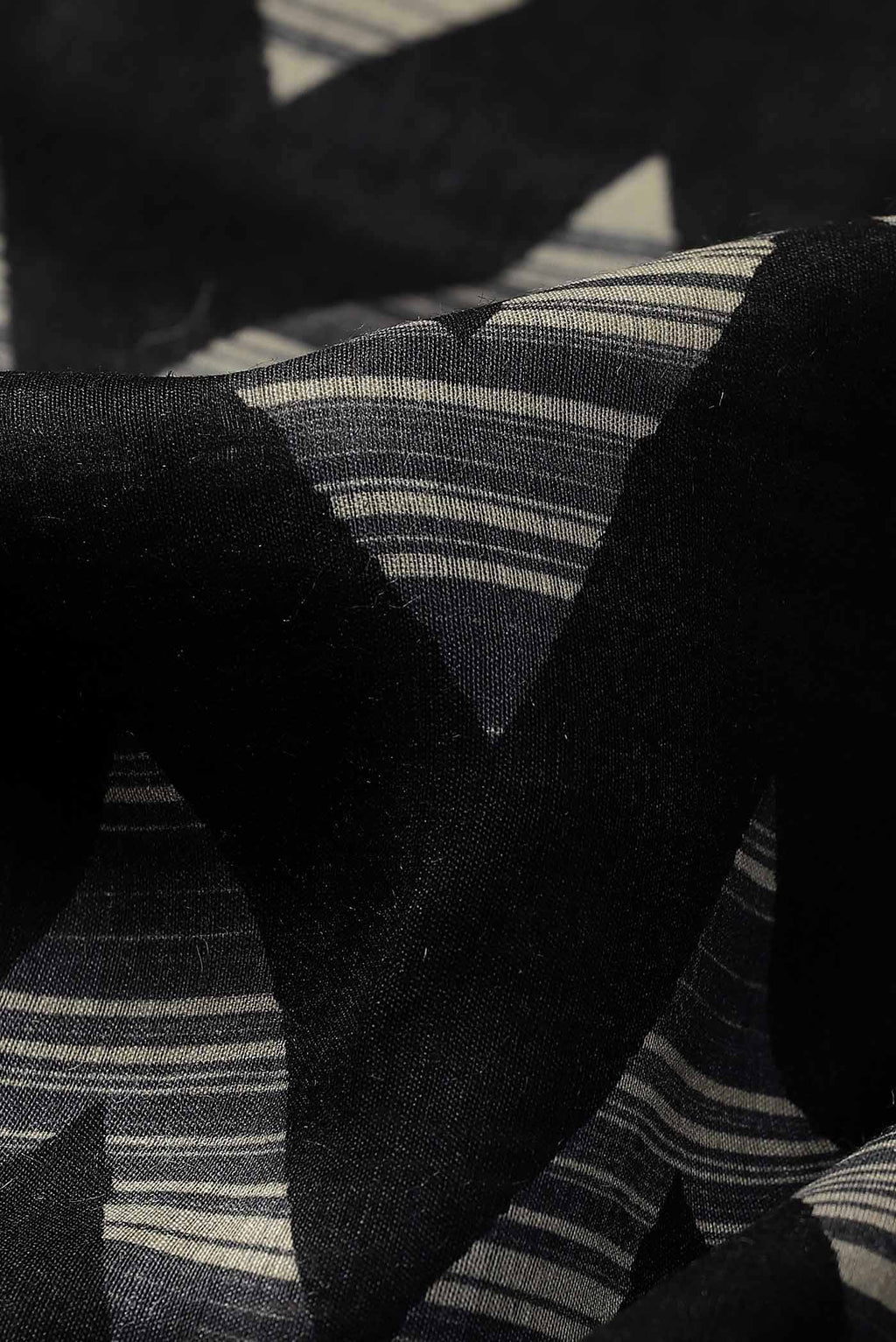 Black Bhagalpuri Tussar Silk Saree