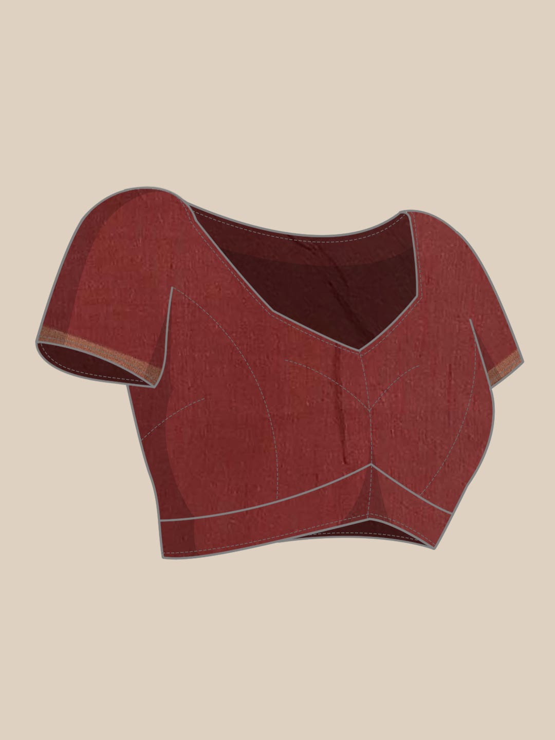 Maroon Bhagalpuri Tussar Silk Saree