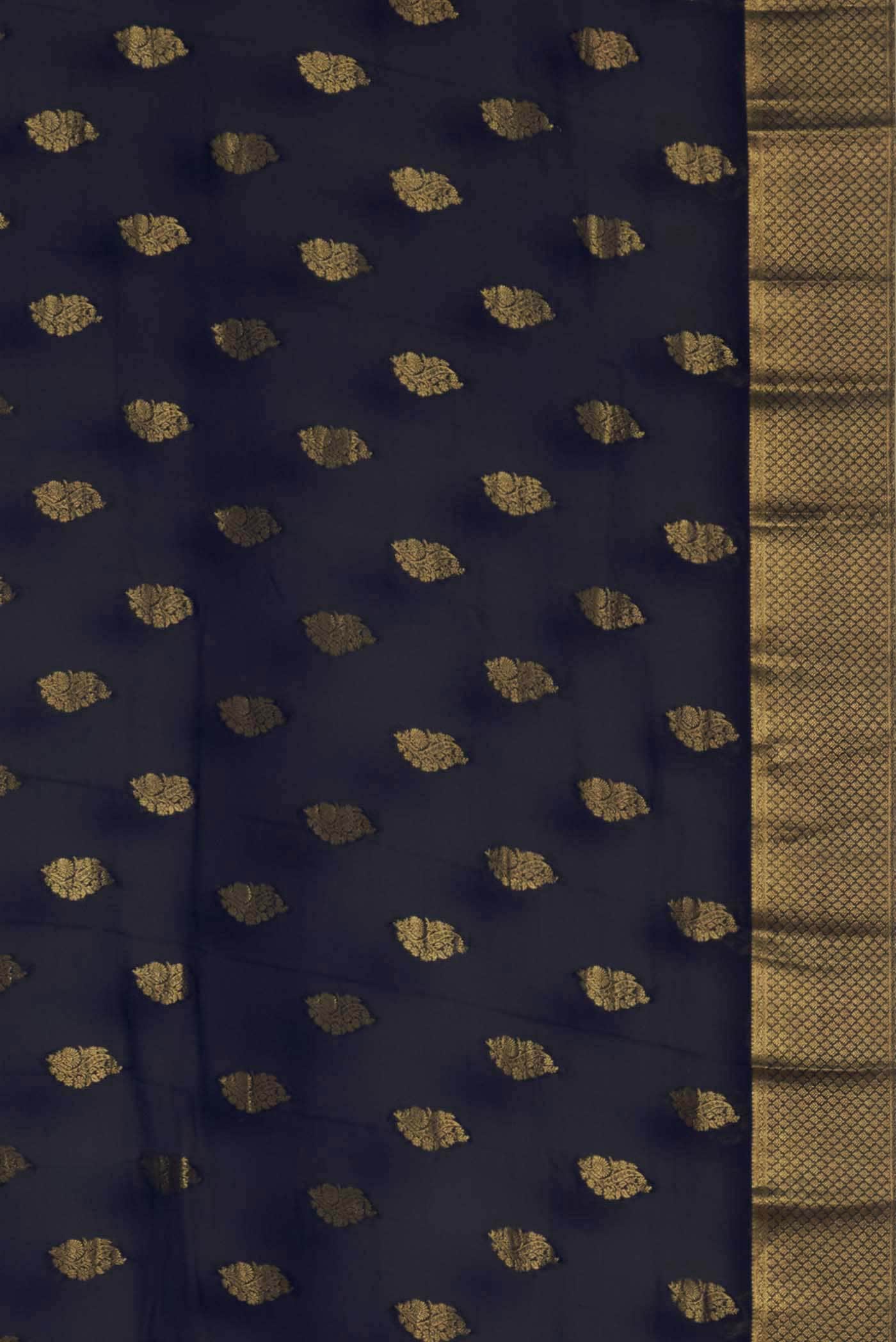 Black Mysore Georgette Saree