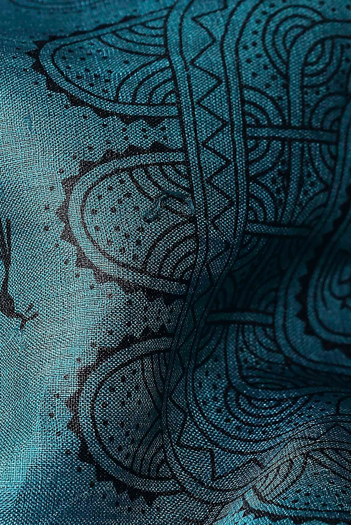 Blue Bhagalpuri Tussar Silk Saree