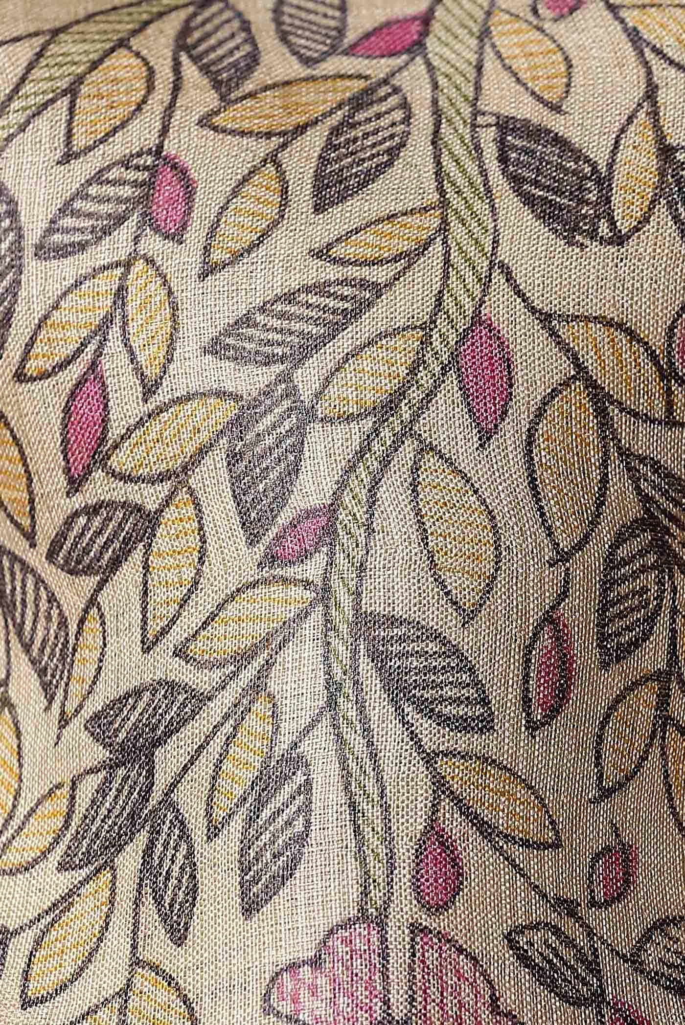 Beige Bhagalpuri Tussar Silk Saree