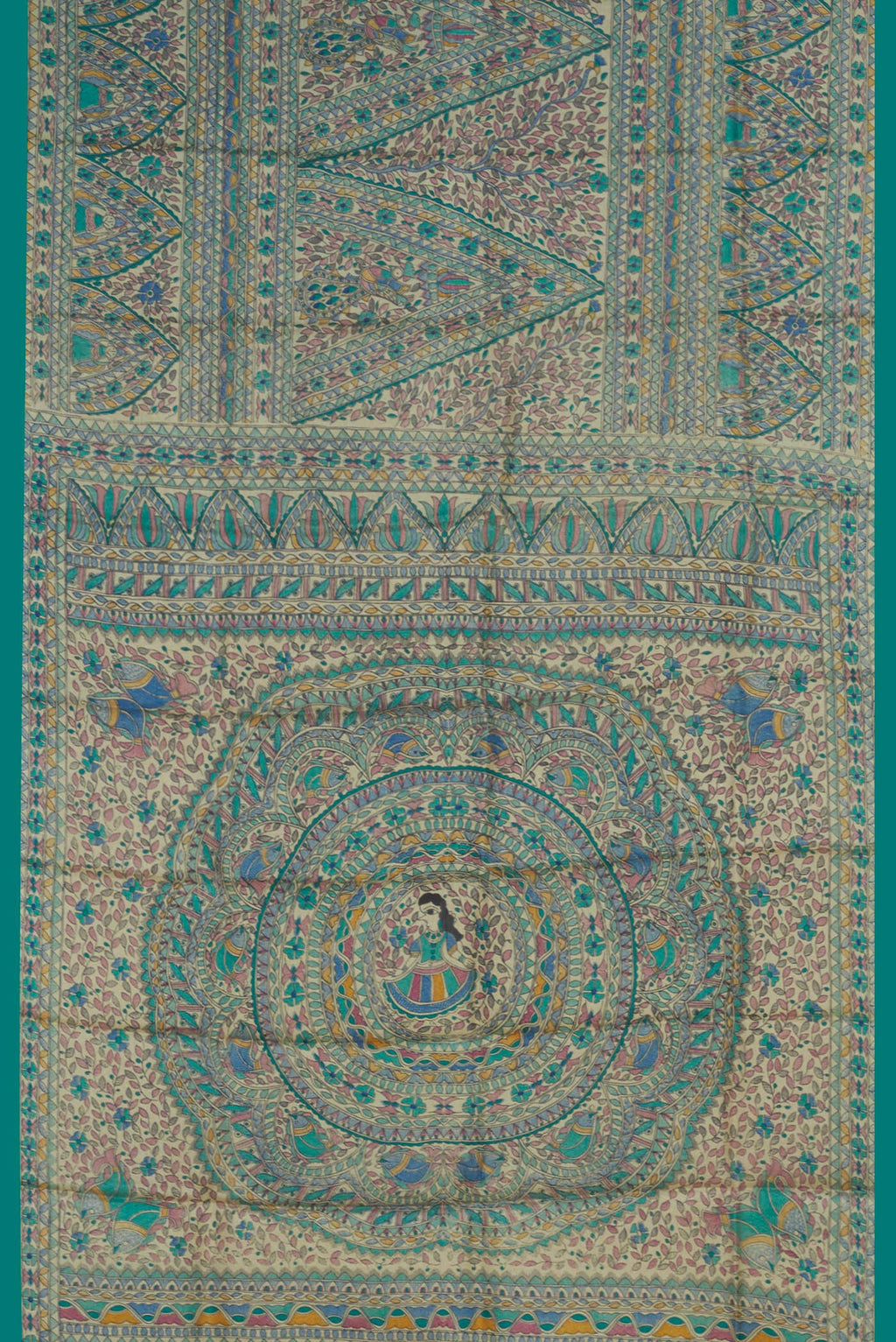Green Tussar Silk Saree