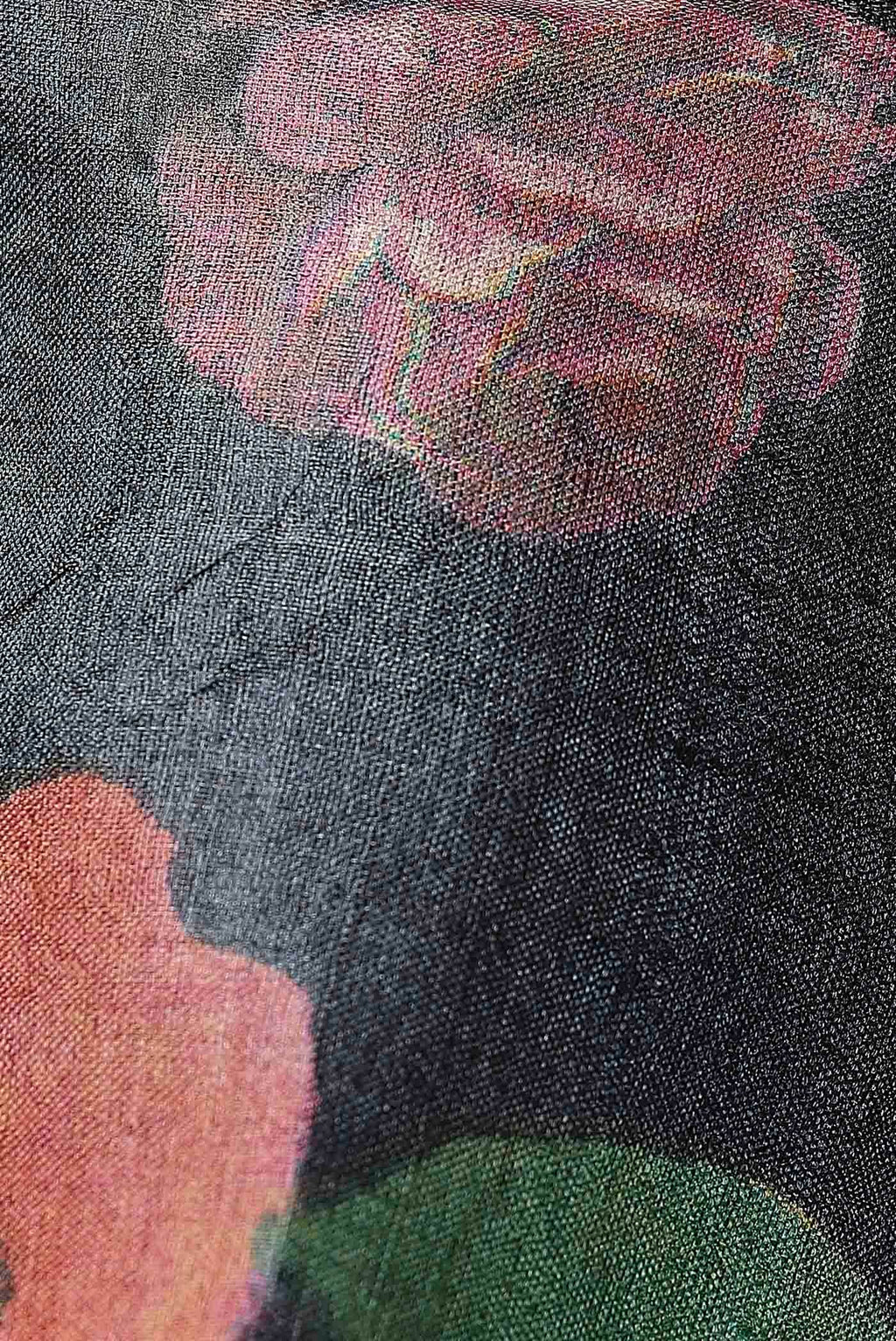 Black Bhagalpuri Tussar Silk Saree