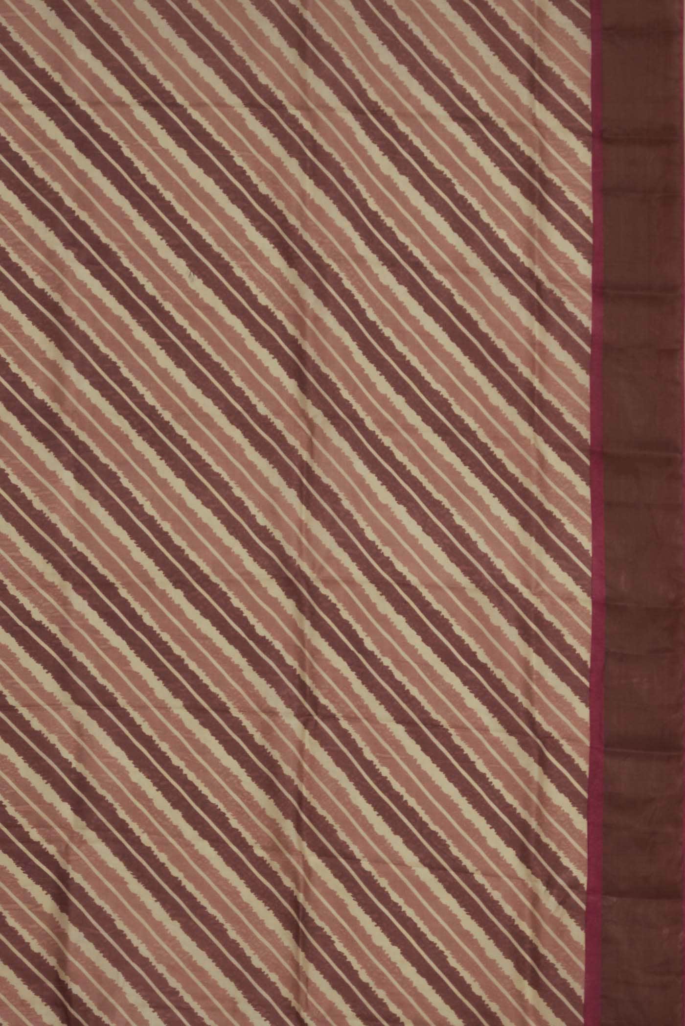 Beige Bhagalpuri Tussar Silk Saree