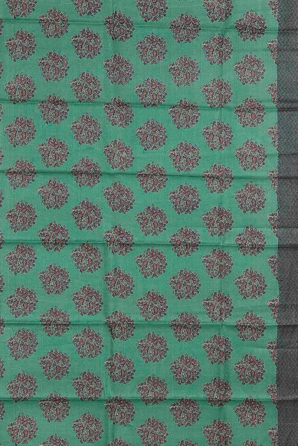 Green Bhagalpuri Tussar Silk Saree