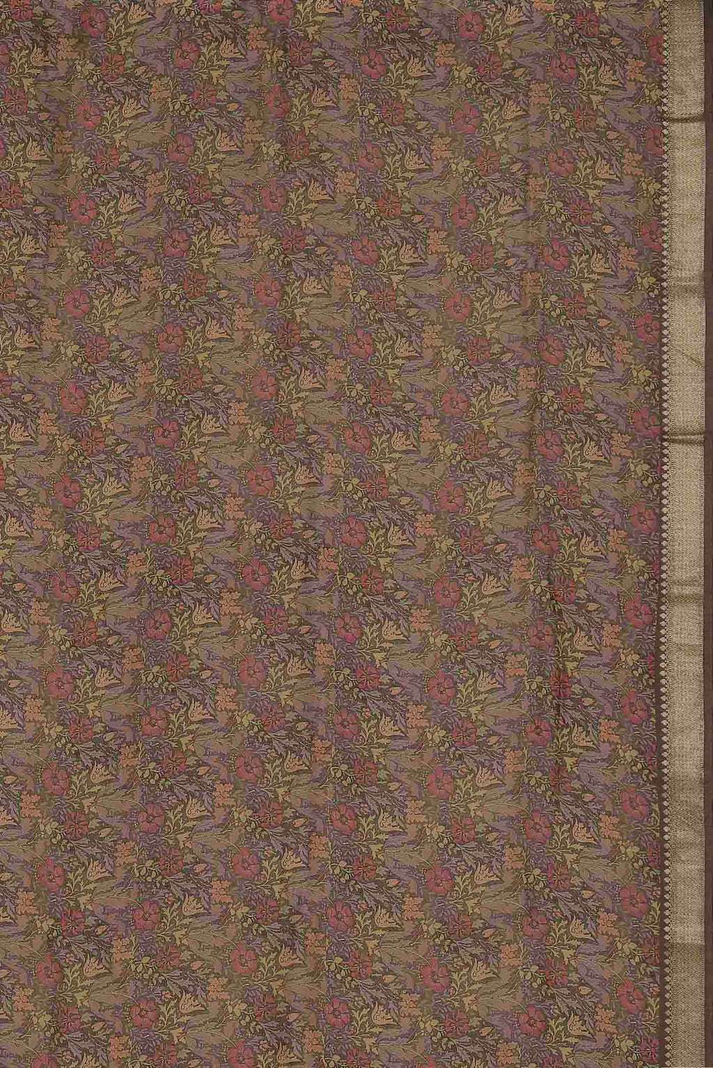 Mauve Tussar Silk Saree