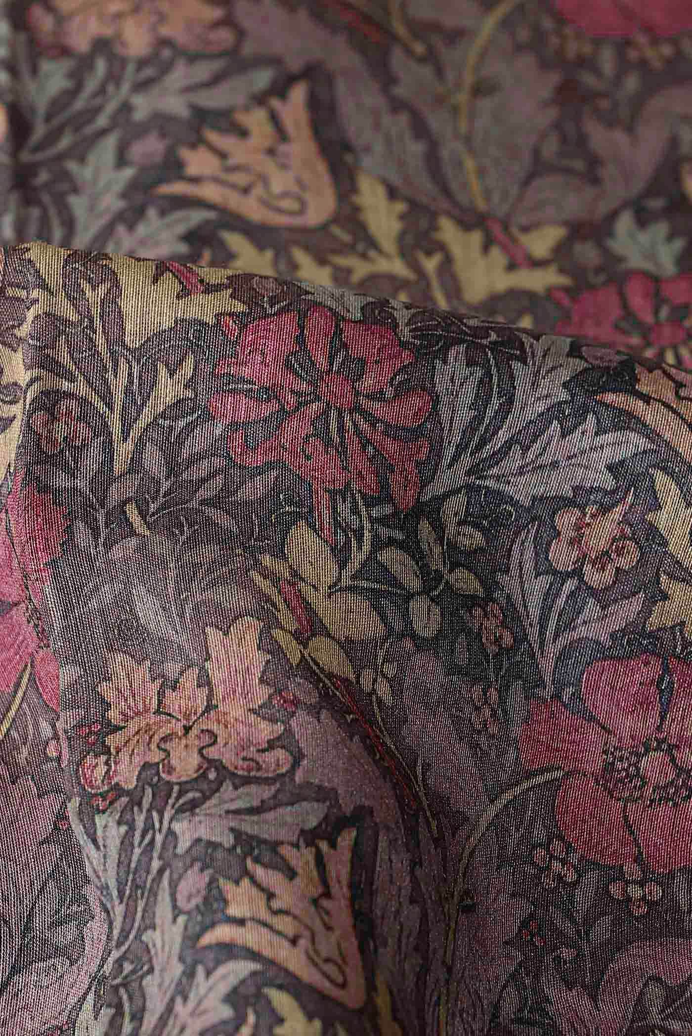Mauve Tussar Silk Saree