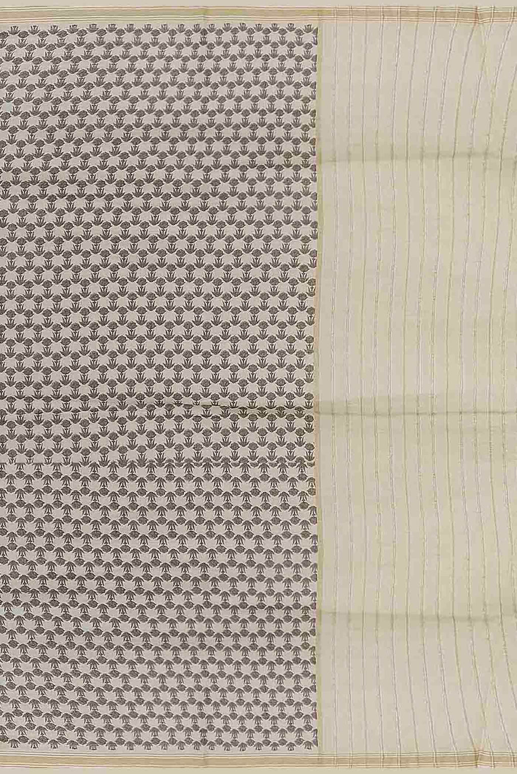 Off White Tussar Saree
