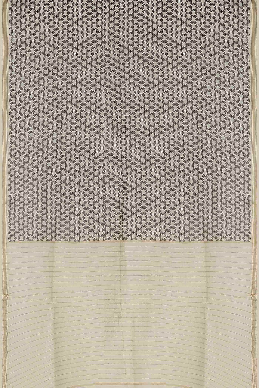 Off White Tussar Saree