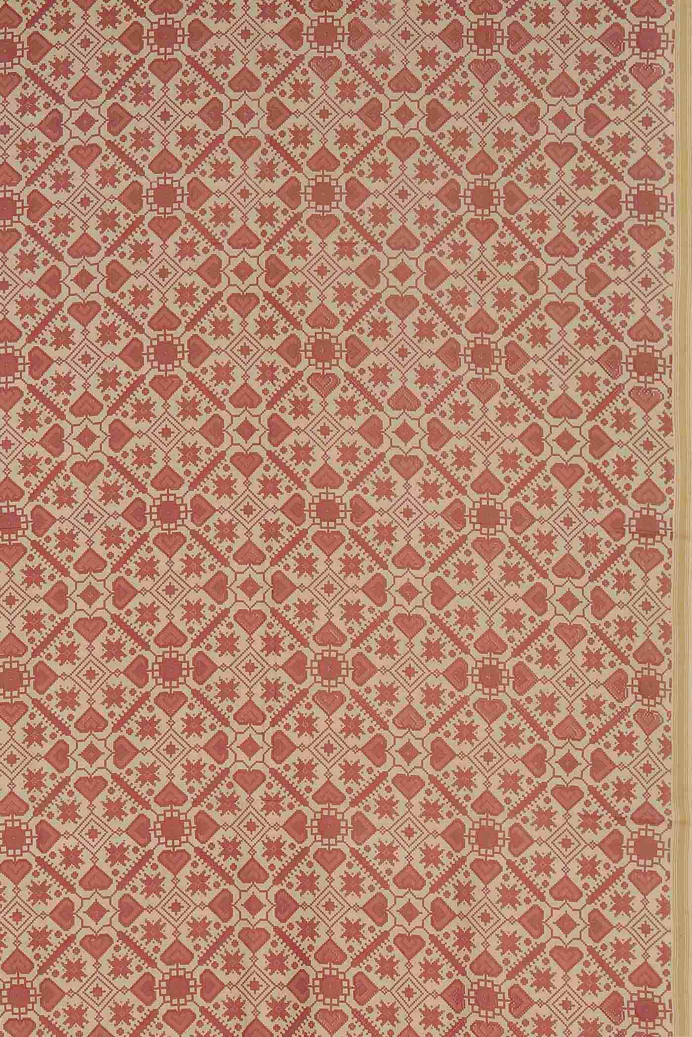 Cream Tussar Silk Saree