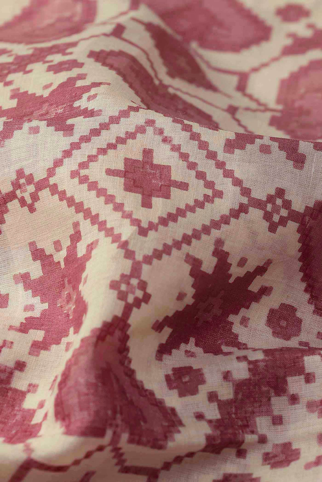 Cream Tussar Silk Saree