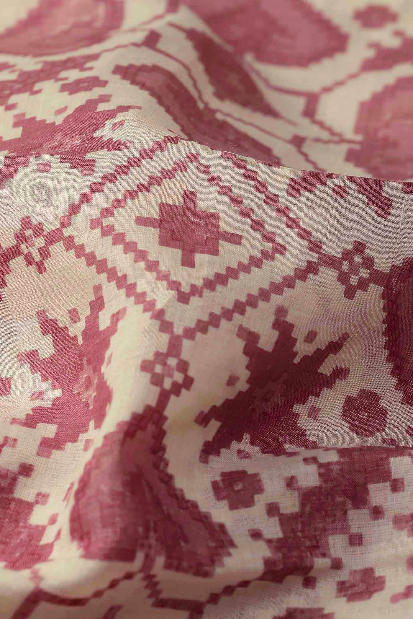 Cream Tussar Silk Saree