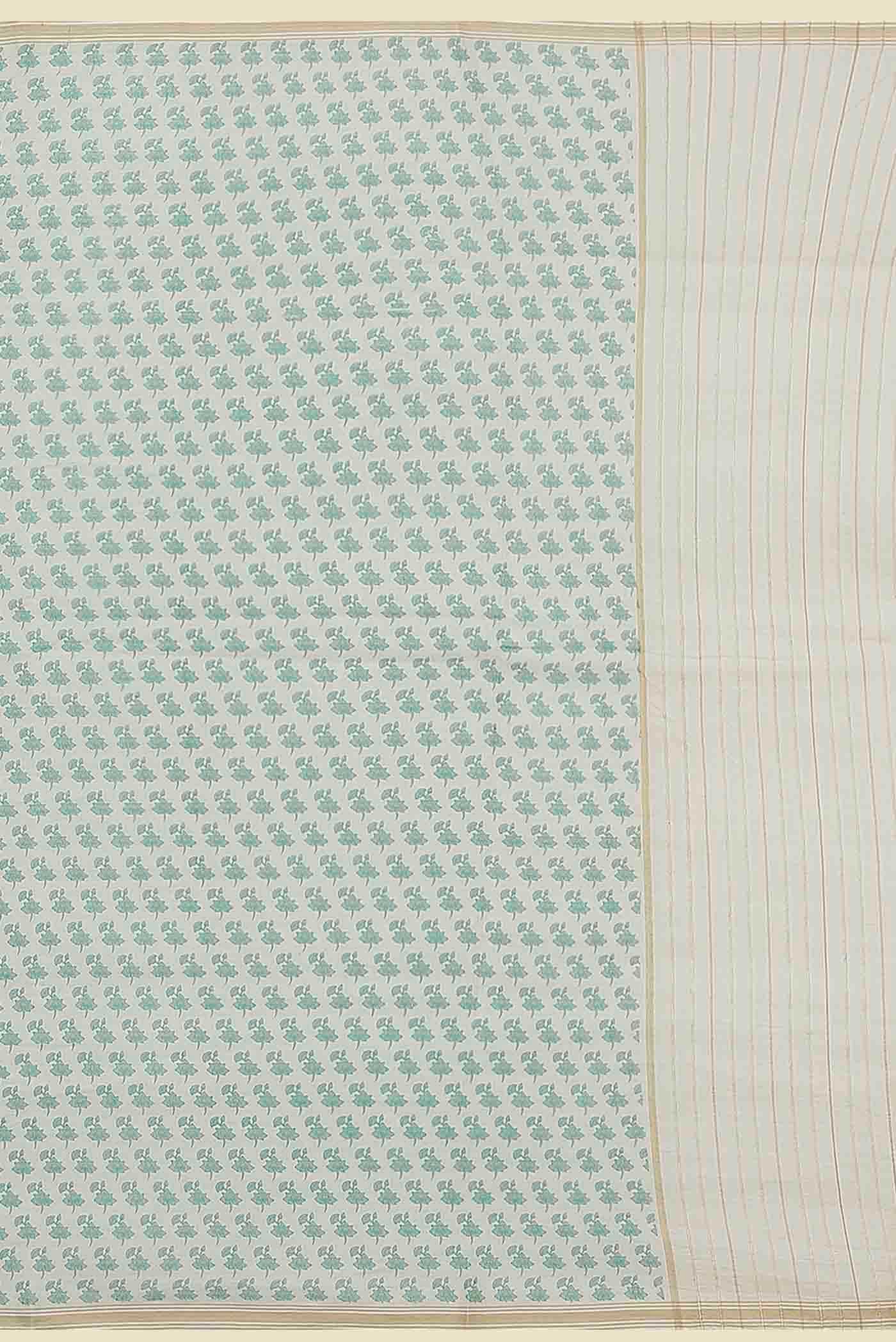 Off White Tussar Saree